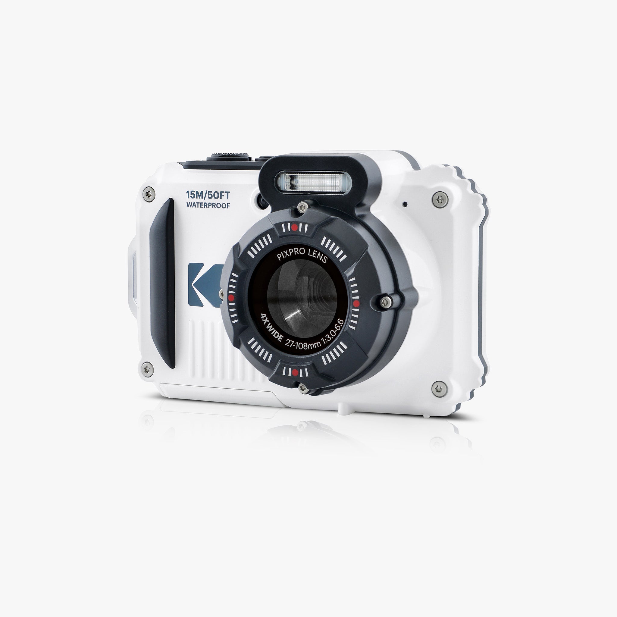 Pixpro WPZ2/4X Yakınlaştırma | Yakınlaştırma Su Altı Fotoğraf Makinesi | Beyaz