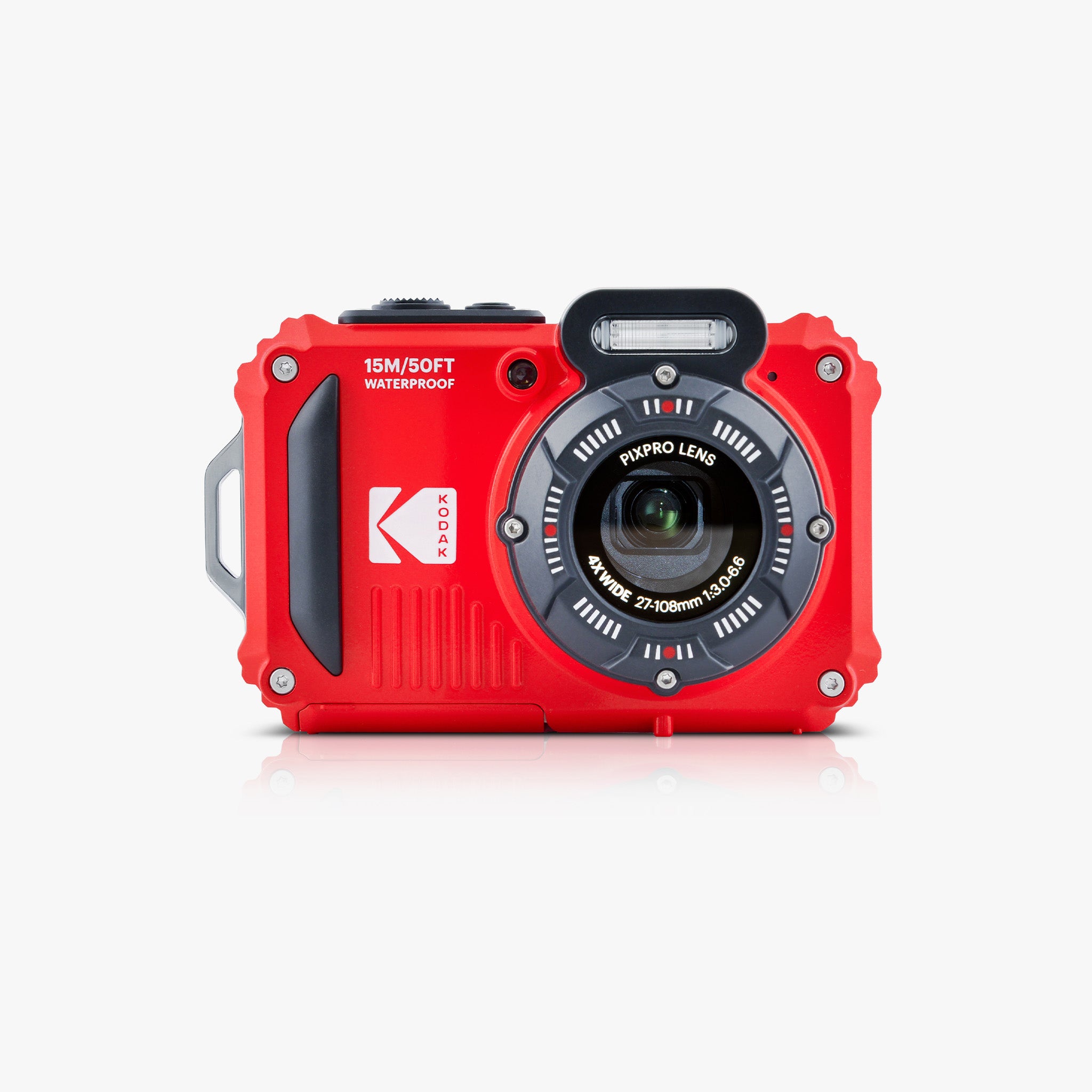 Pixpro WPZ2/4X Yakınlaştırma | Su Altı Fotoğraf Makinesi 16GB SD 2 Lityum Pil | Kırmızı