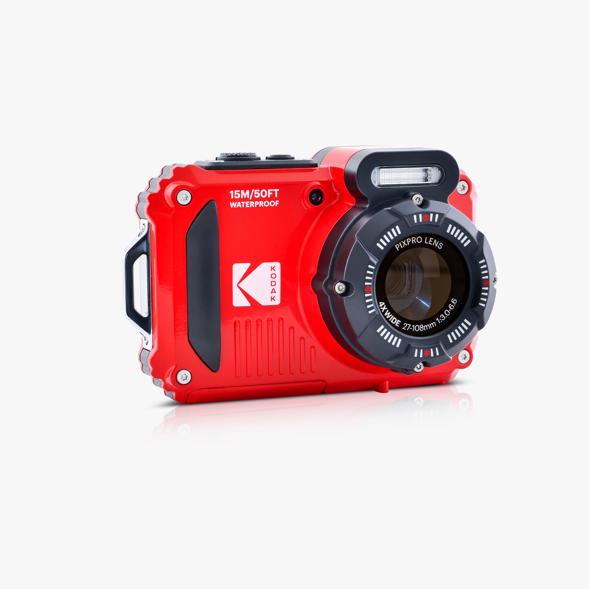 Pixpro WPZ2 4X Yakınlaştırma | Su Altı Fotoğraf Makinesi | Kırmızı