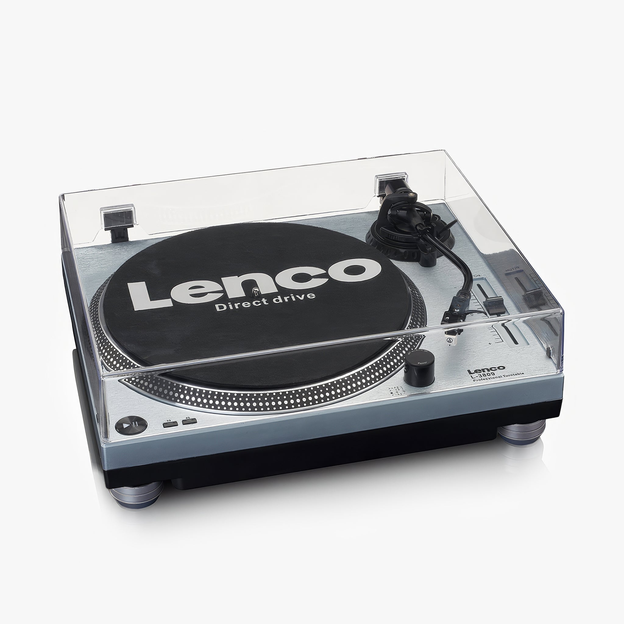 L-3809ME Turntable | Direct Drive | USB Metalik Mavi Pikap