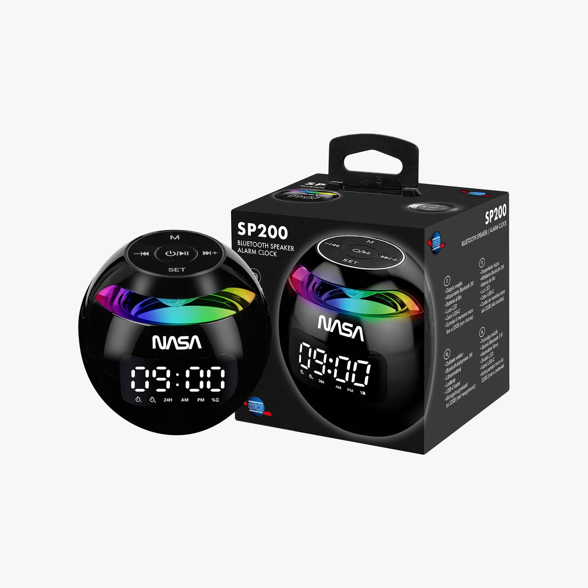 NASA Speaker SP200 | Bluetooth Hoparlör Ve Alarm Saat