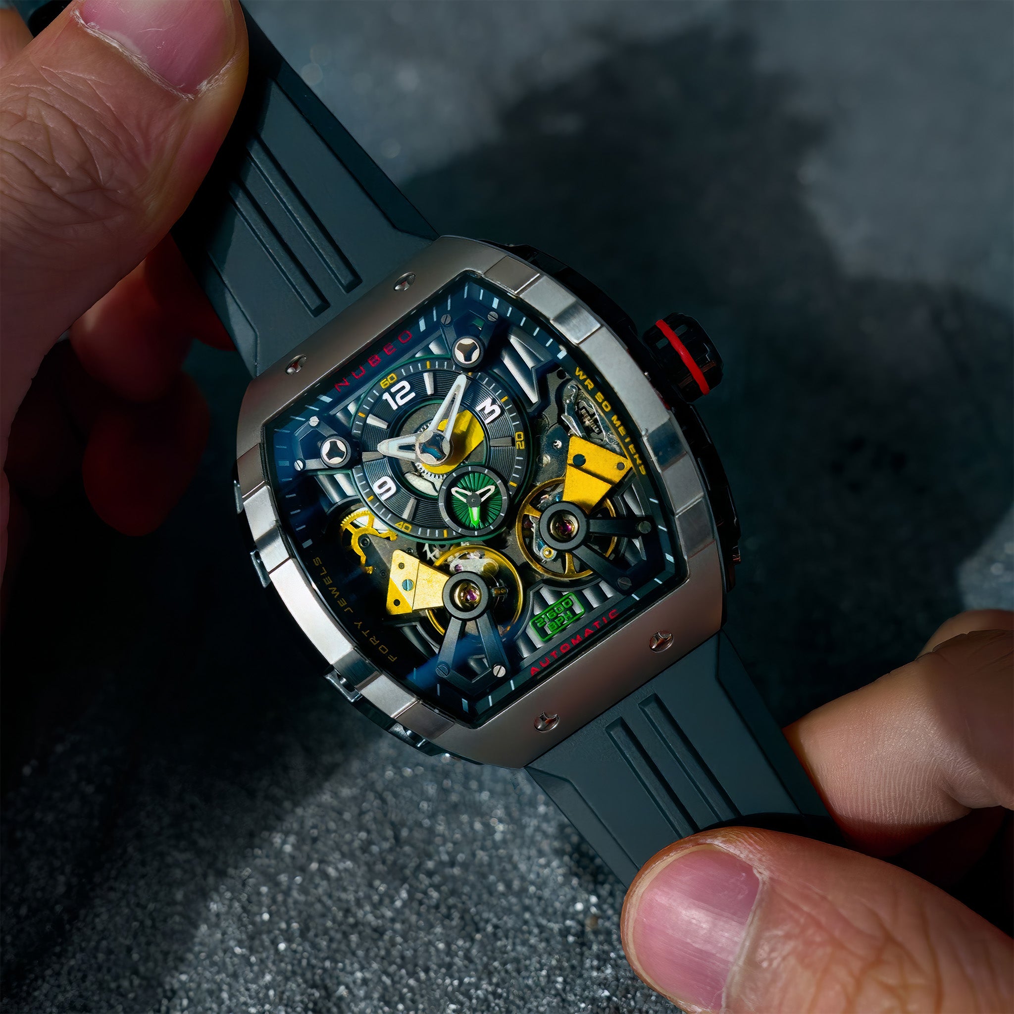 Magellan Double Barrel Automatic Kol Saati | Matte Black