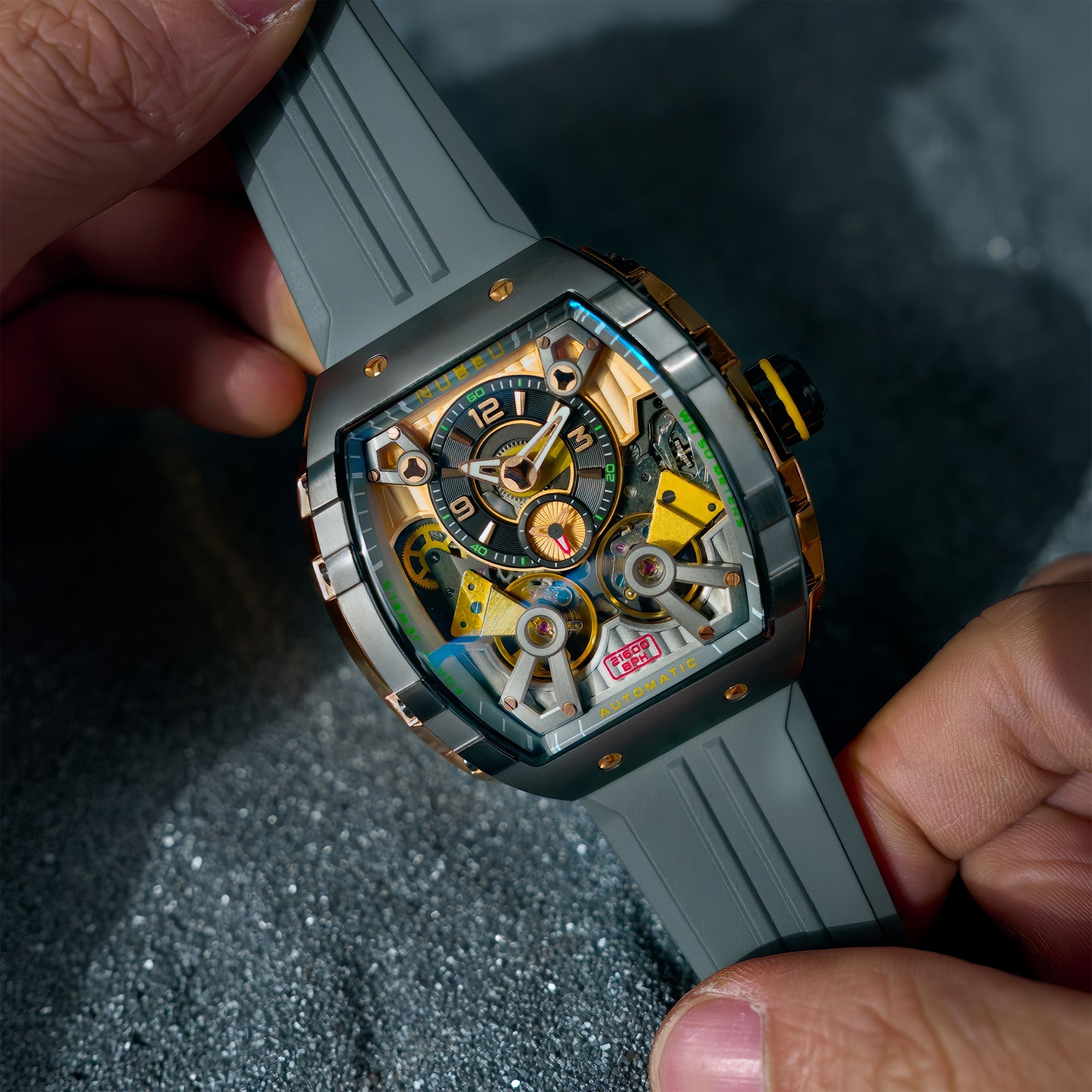 Magellan Double Barrel Automatic Kol Saati | Deep Grey