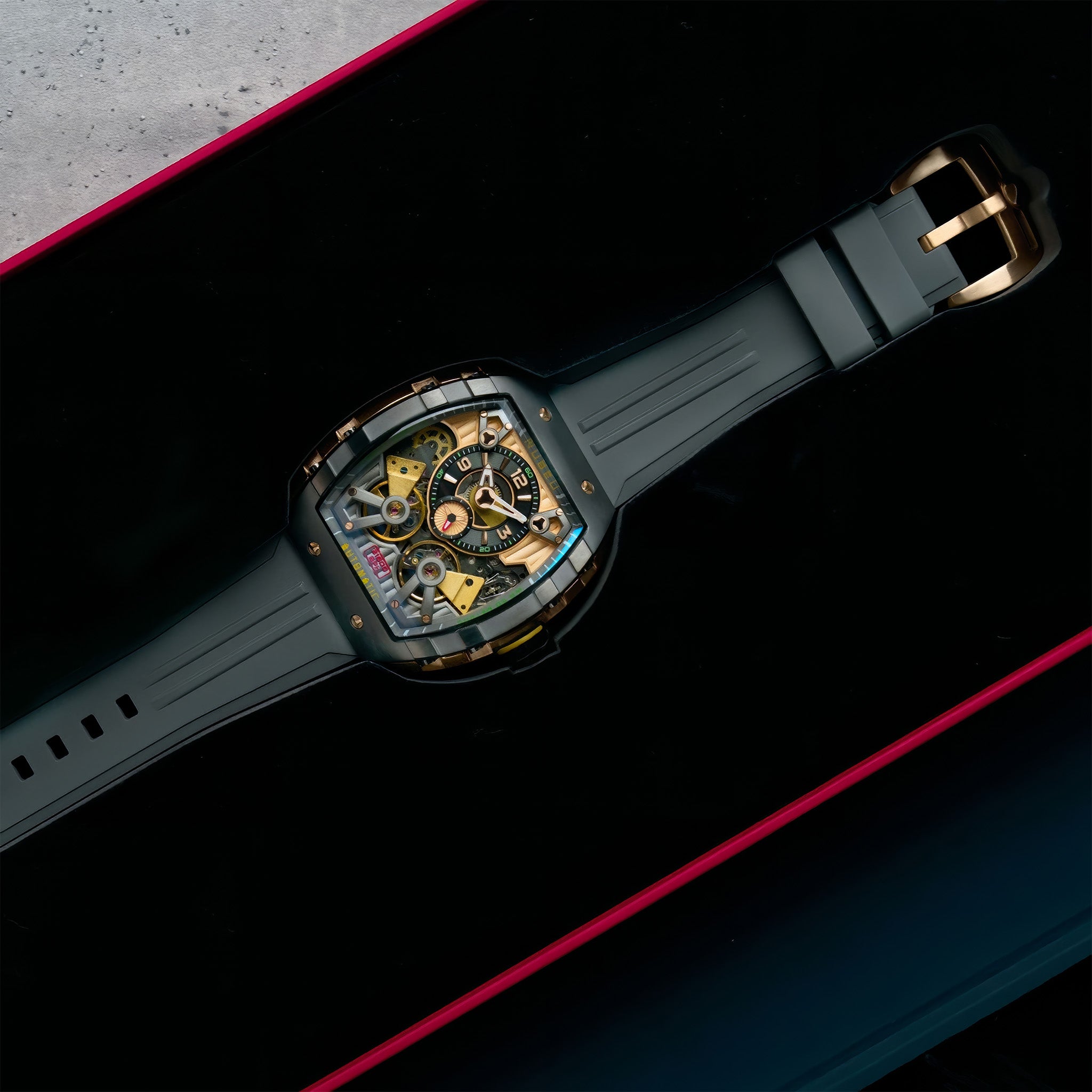 Magellan Double Barrel Automatic Kol Saati | Deep Grey