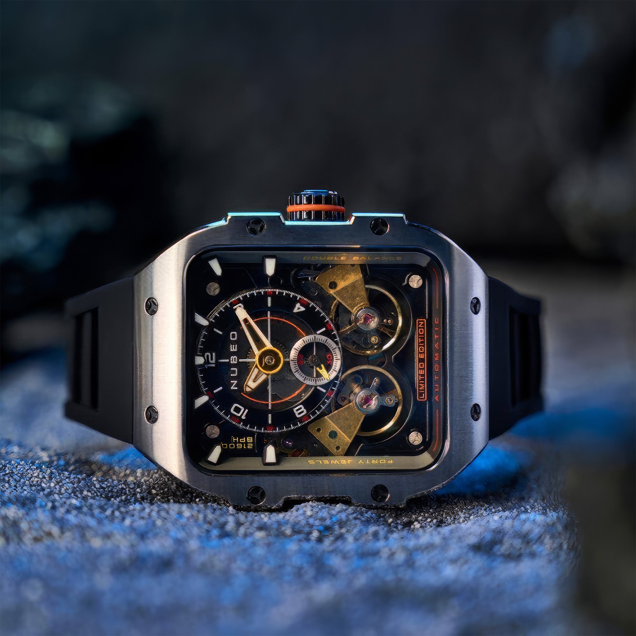 Nubeo Maven Automatic Limited Edition Kol Saati | Granite Black