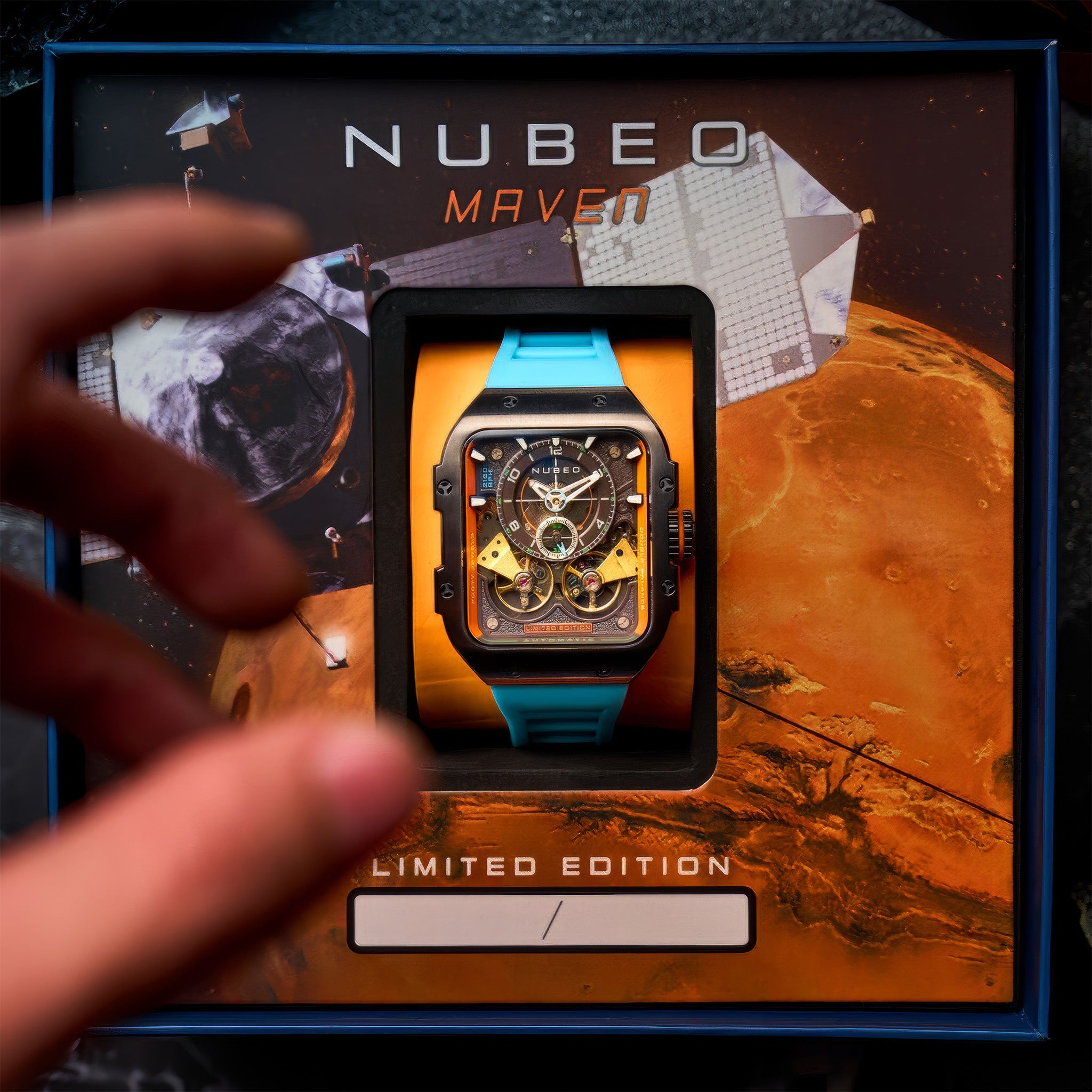 Nubeo Maven Automatic Limited Edition Kol Saati | Neptune Blue