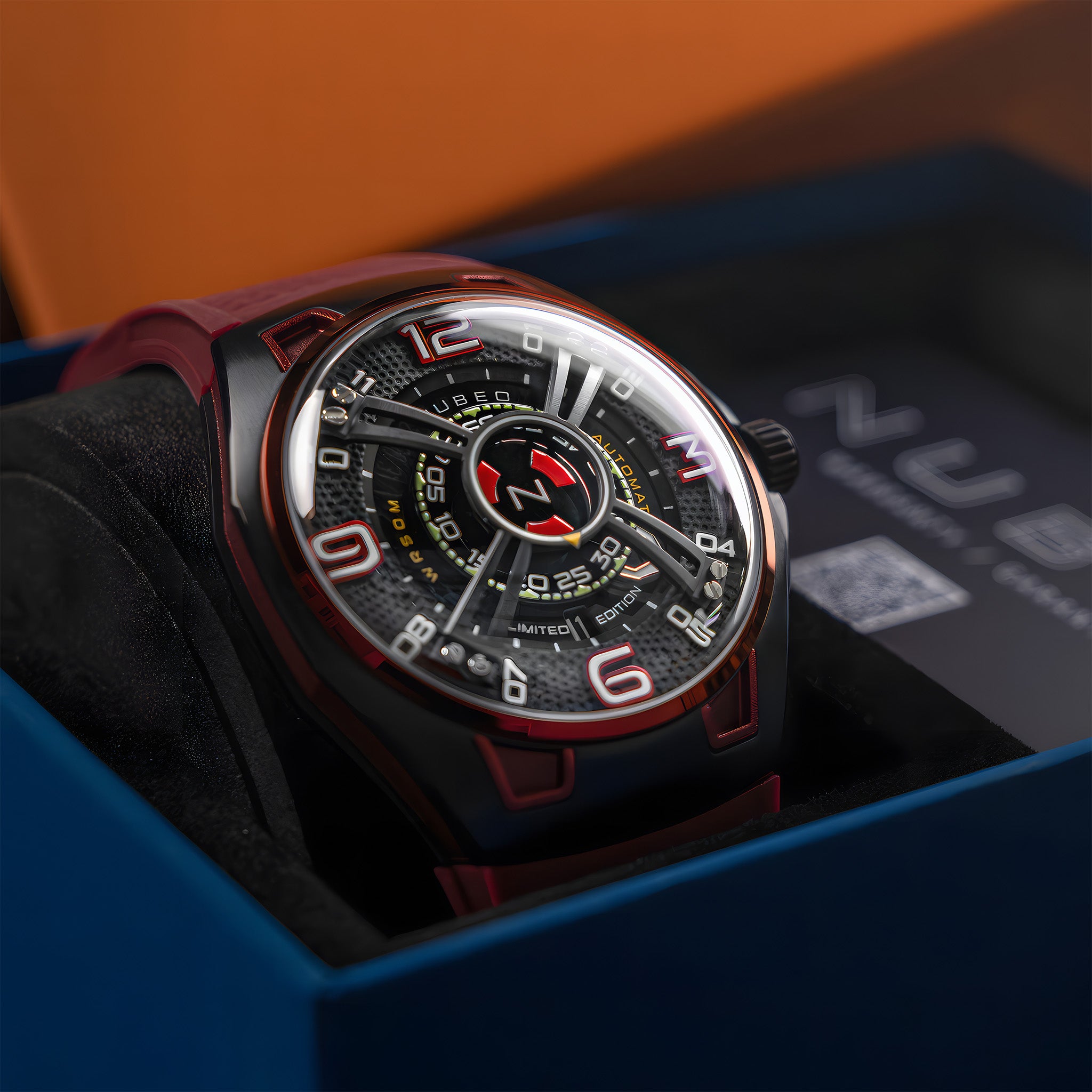 Nubeo OAO Automatic Limited Edition Kol Saati | Mars Red