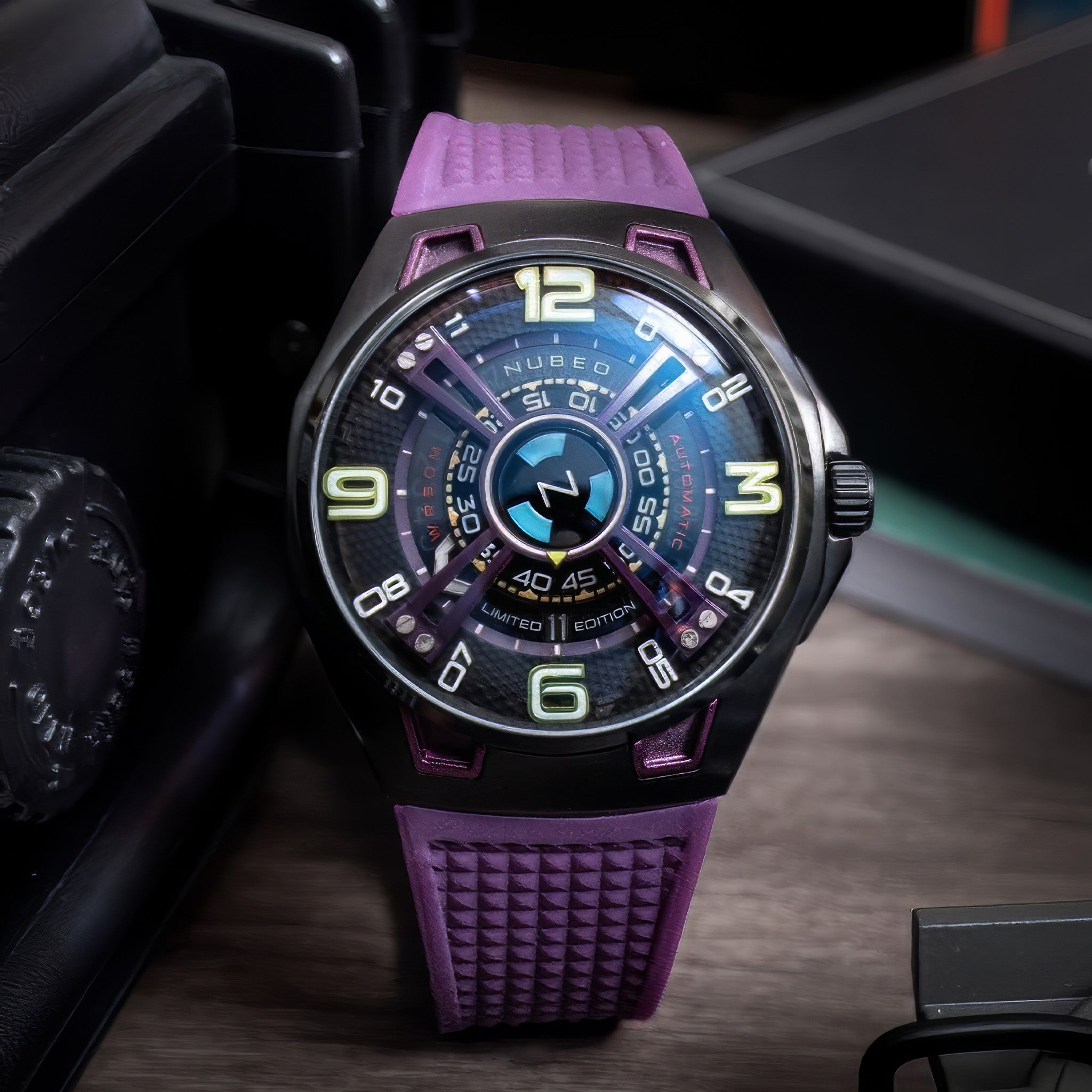Nubeo OAO Automatic Limited Edition Kol Saati | Purple Void