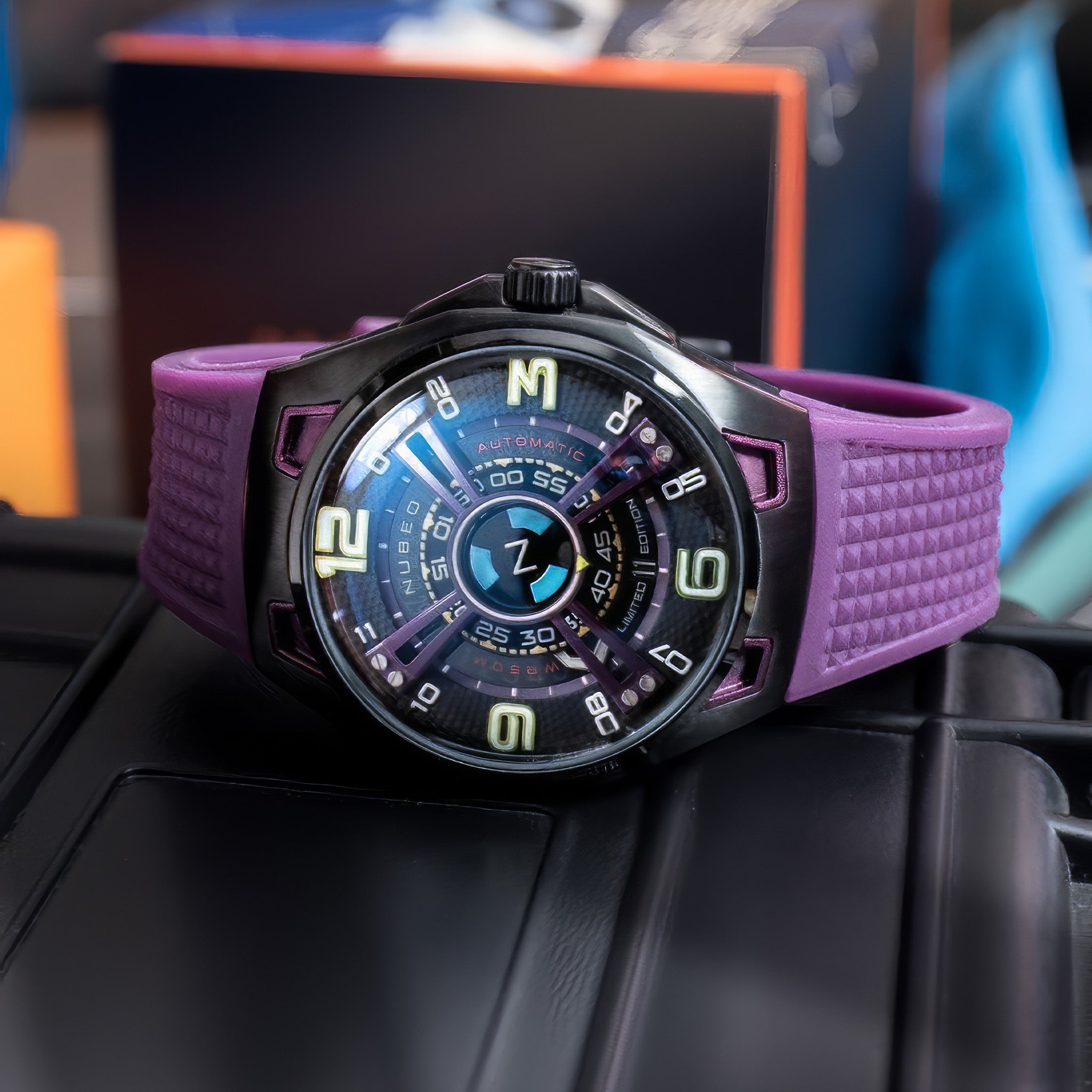 Nubeo OAO Automatic Limited Edition Kol Saati | Purple Void