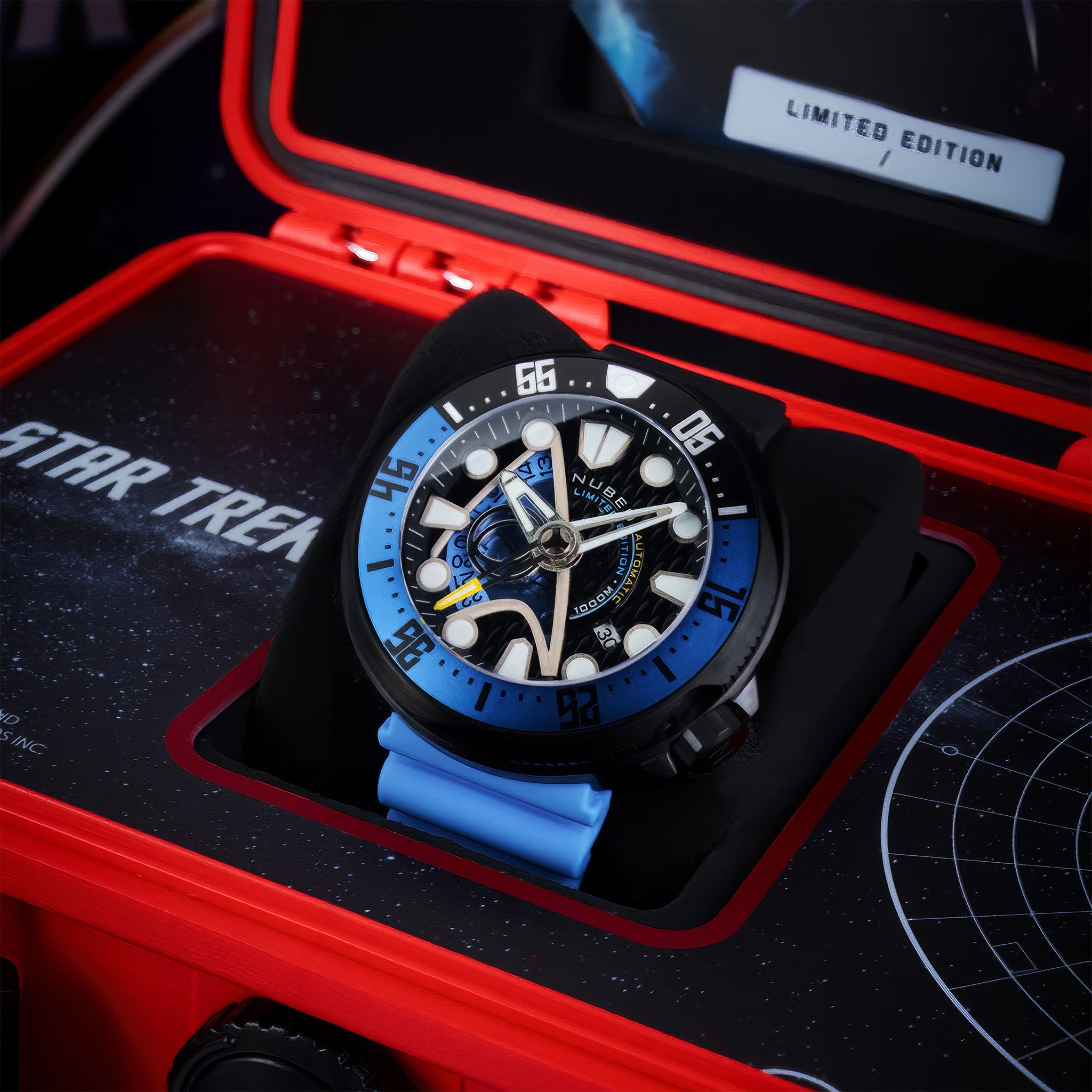 Ventana Automatic Star Trek Starfleet Limited Edition Kol Saati | Science Blue