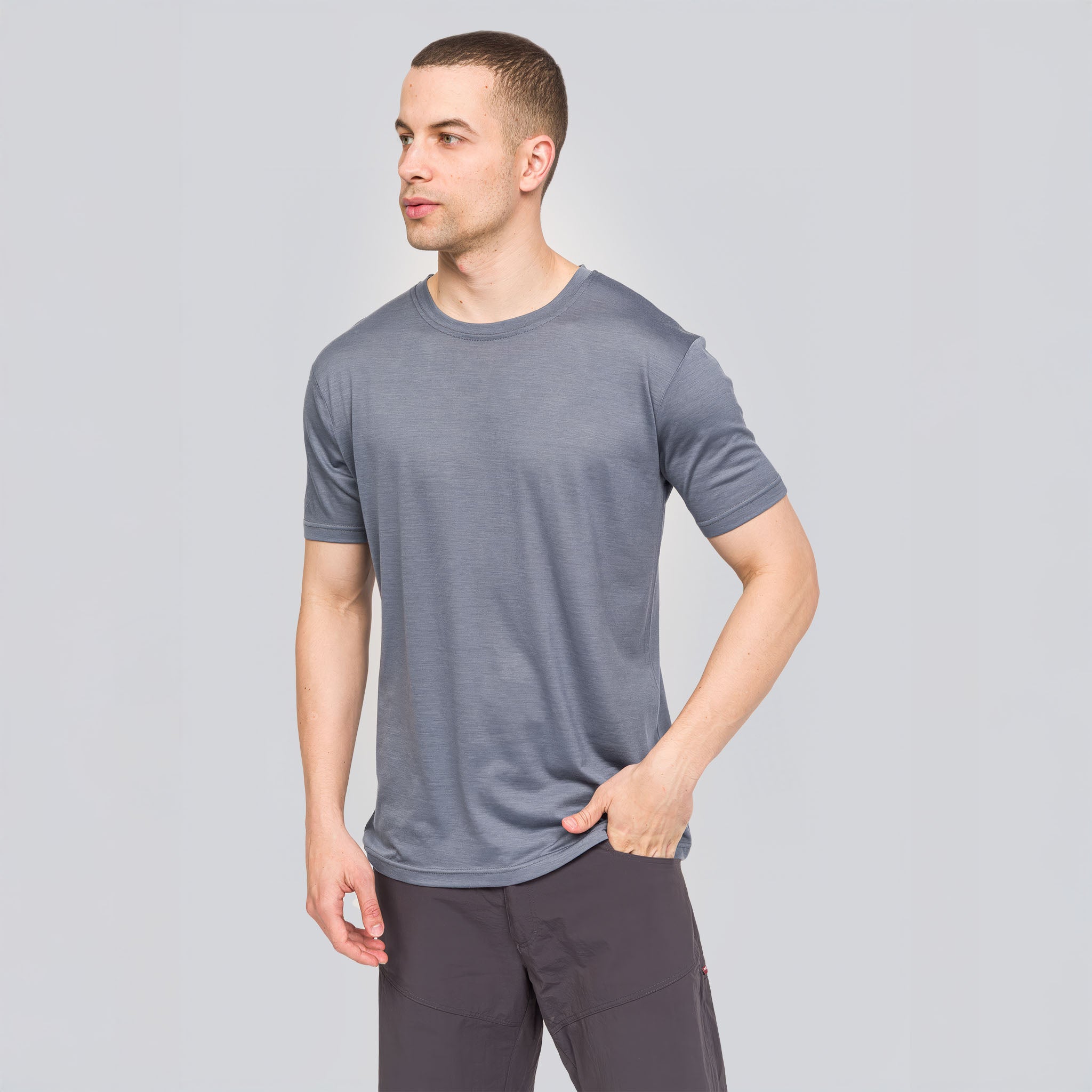 ODS Sportswear gri All-Season Merino T-Shirt 135 gr