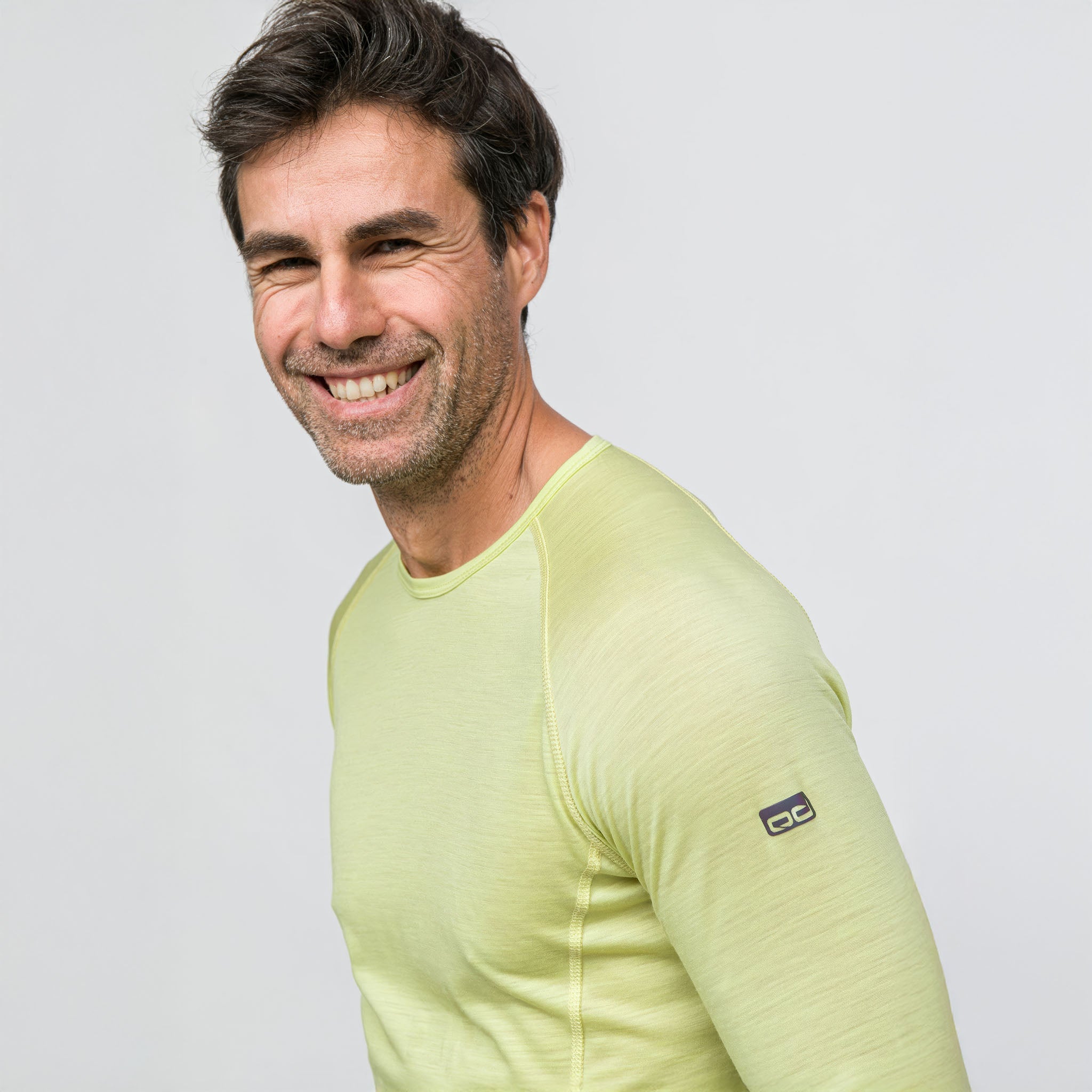 All-Season Merino Uzun Kollu T-Shirt 135 gr | Lime