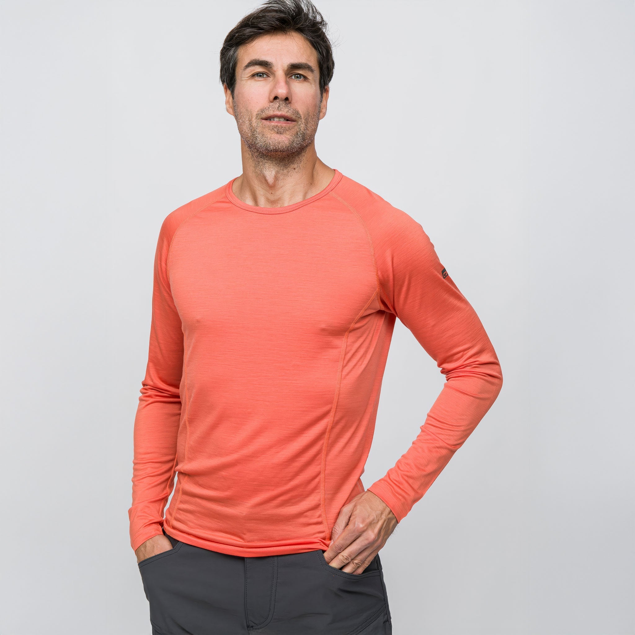 All-Season Merino Uzun Kollu T-Shirt 135 gr | Mandarin