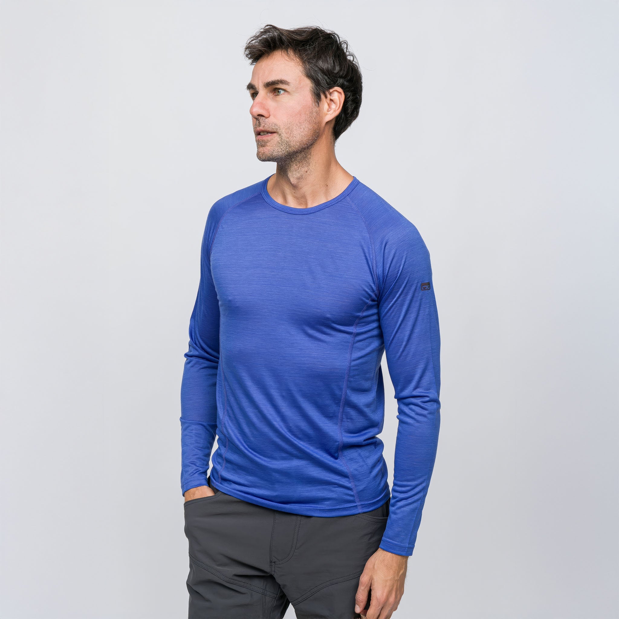 All-Season Merino Uzun Kollu T-Shirt 135 gr | Mavi