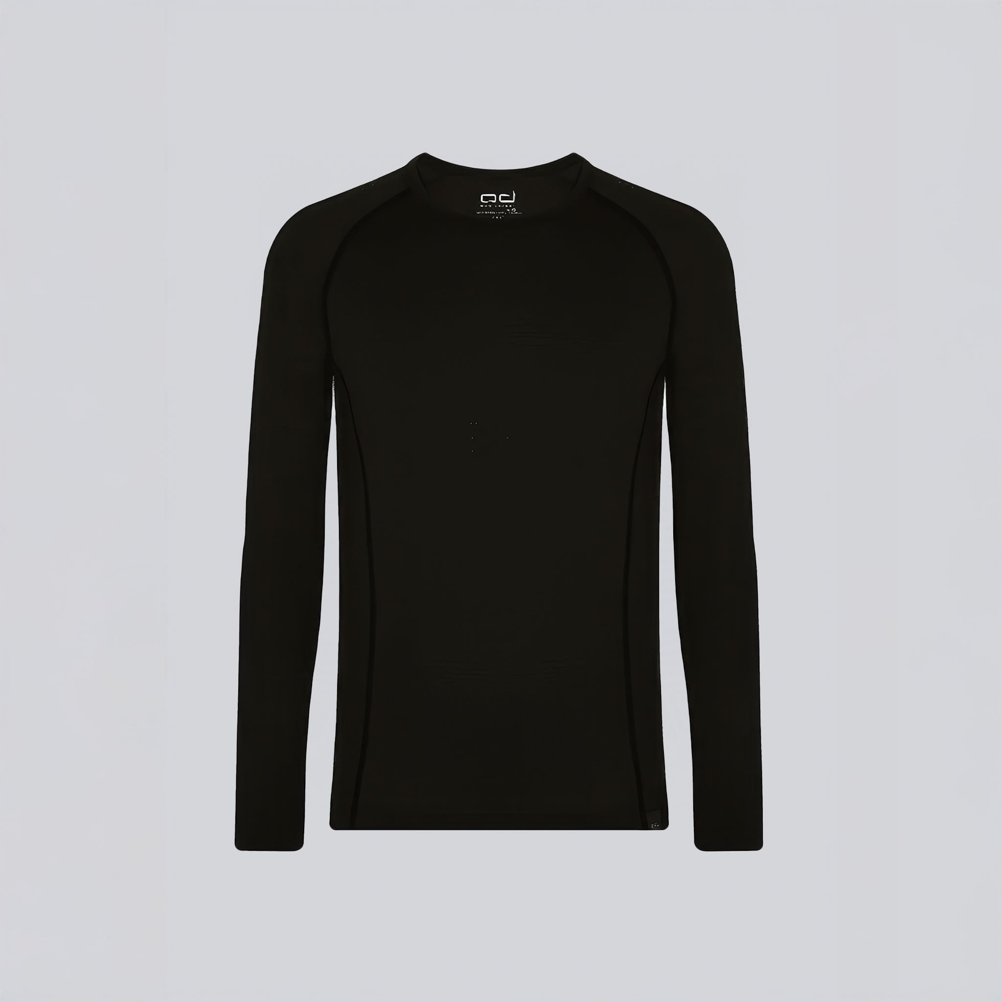 All-Season Merino Uzun Kollu T-Shirt 135 gr | Siyah