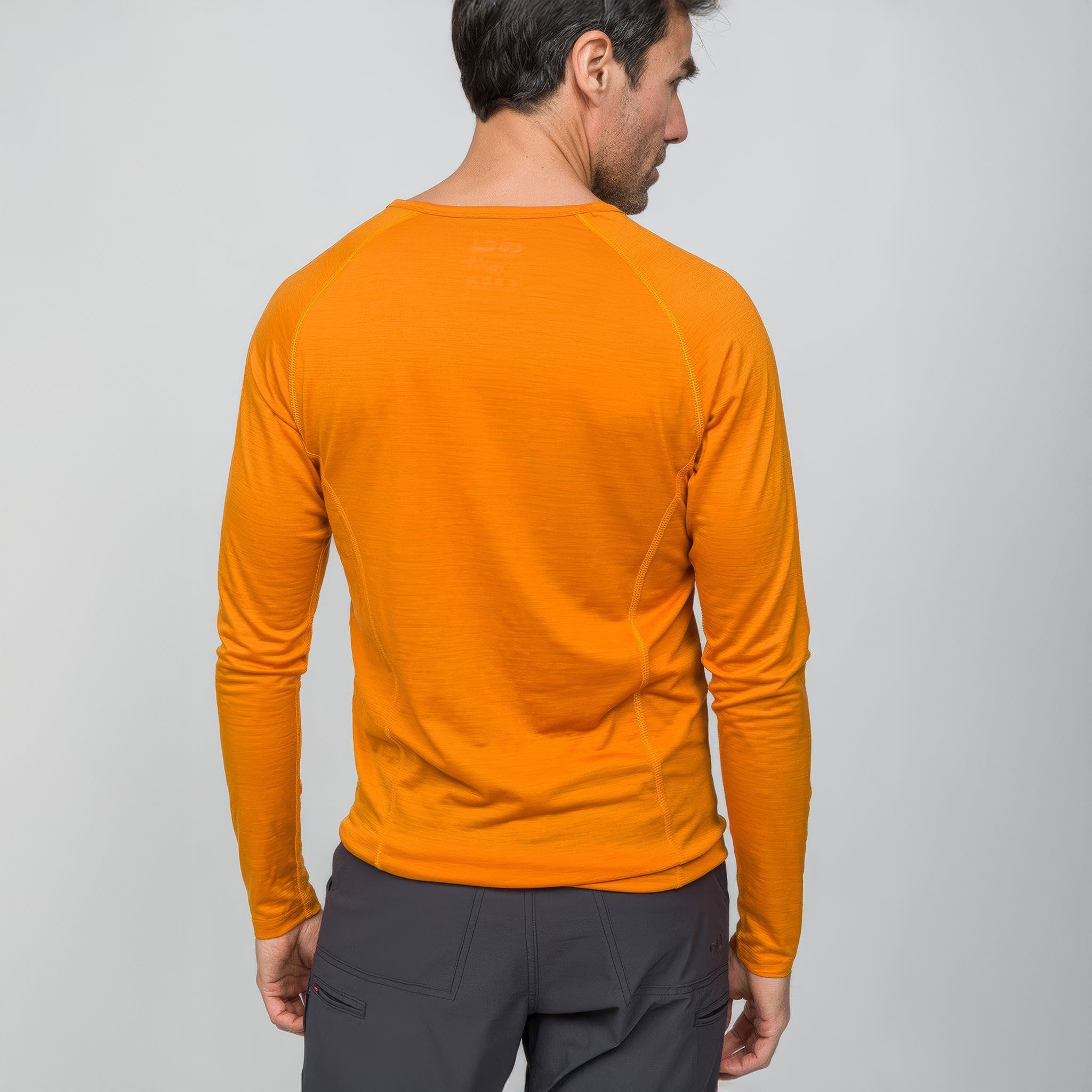 All-Season Merino Uzun Kollu T-Shirt 135 gr | Turuncu
