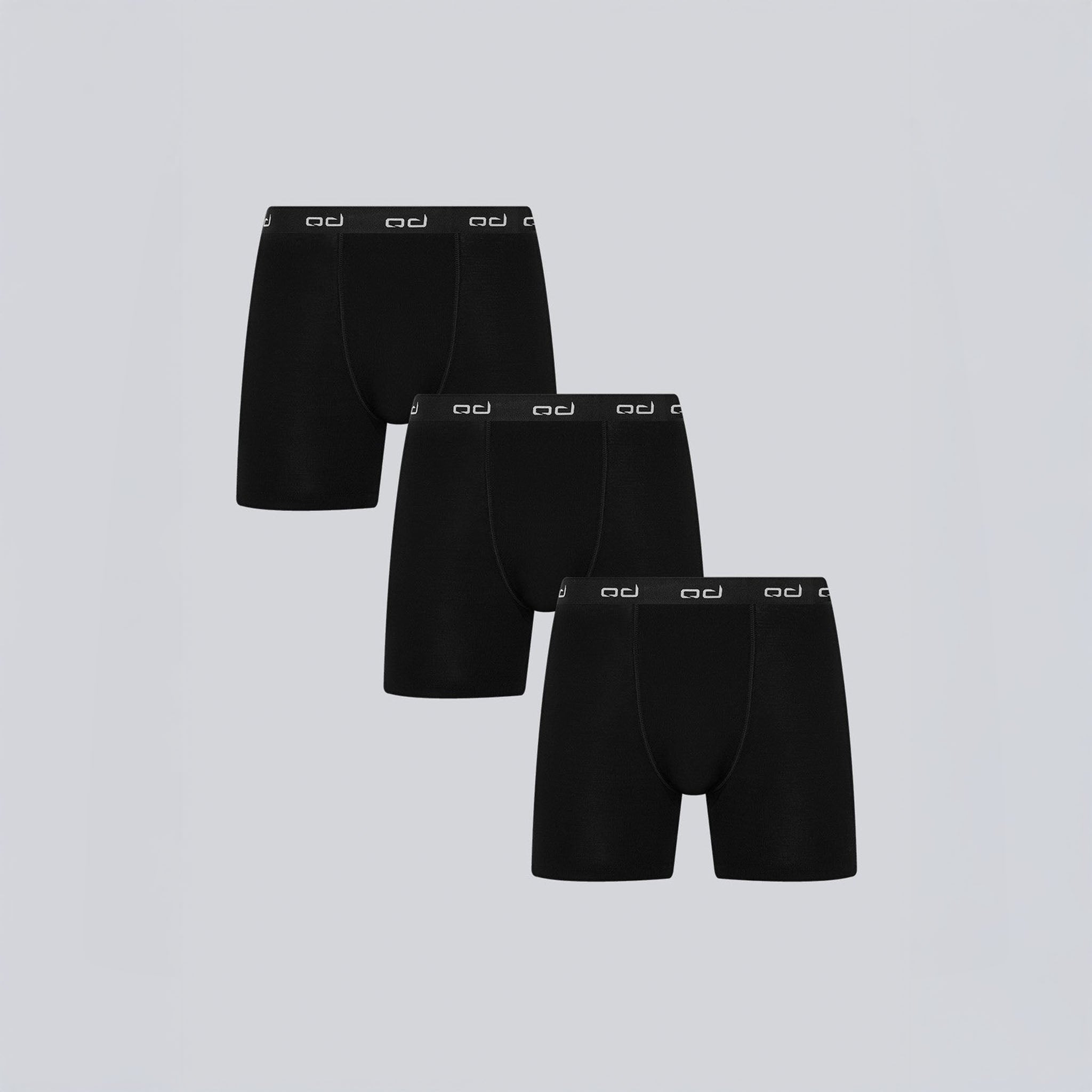 3'lü Antibakteriyel Thermawool %100 Merino Boxer 195 gr | Siyah