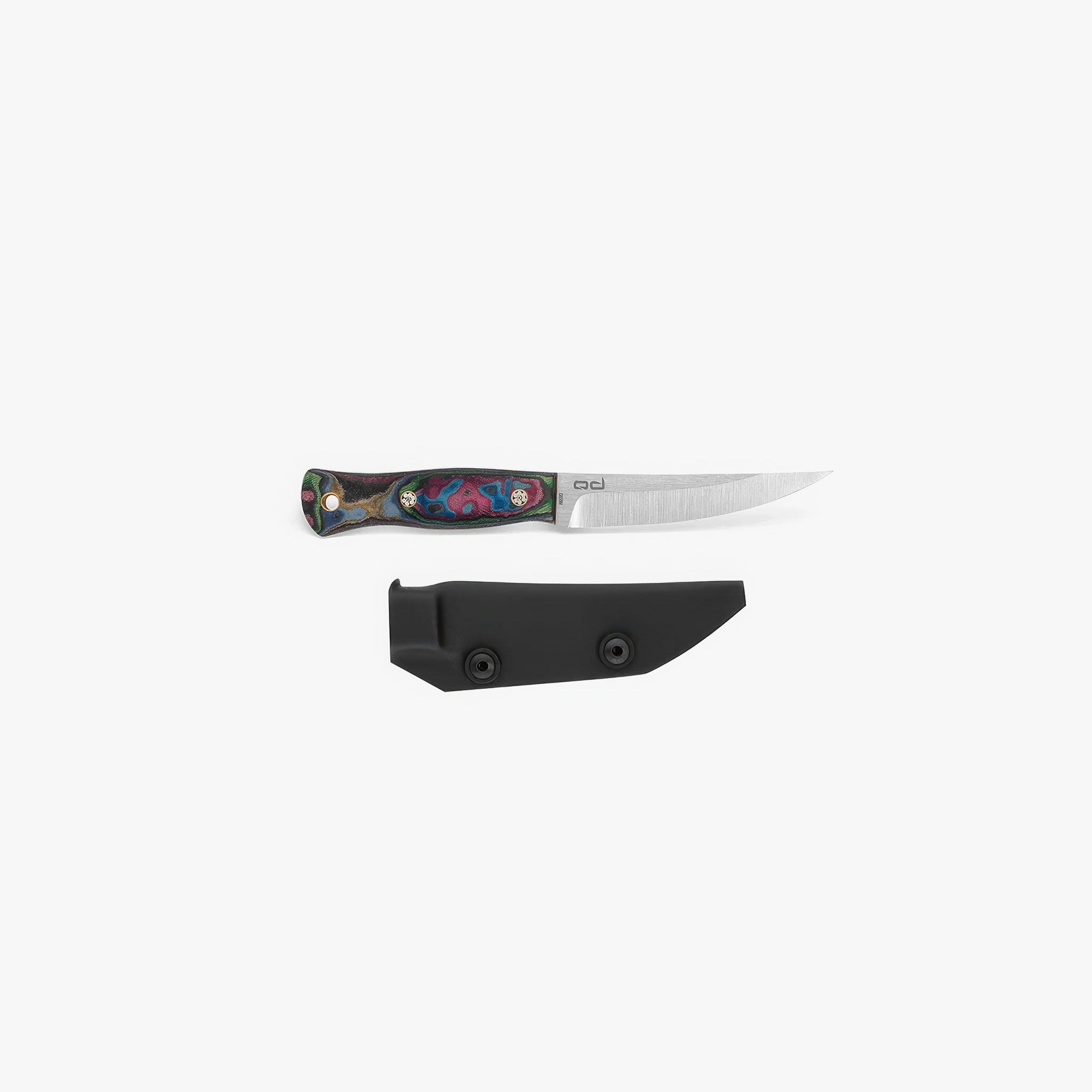 FleshEdge Bıçak N690 Çelik Mikarta | KYDEX® Kılıfı Suya Dayanıklı | Renkli Mikarta