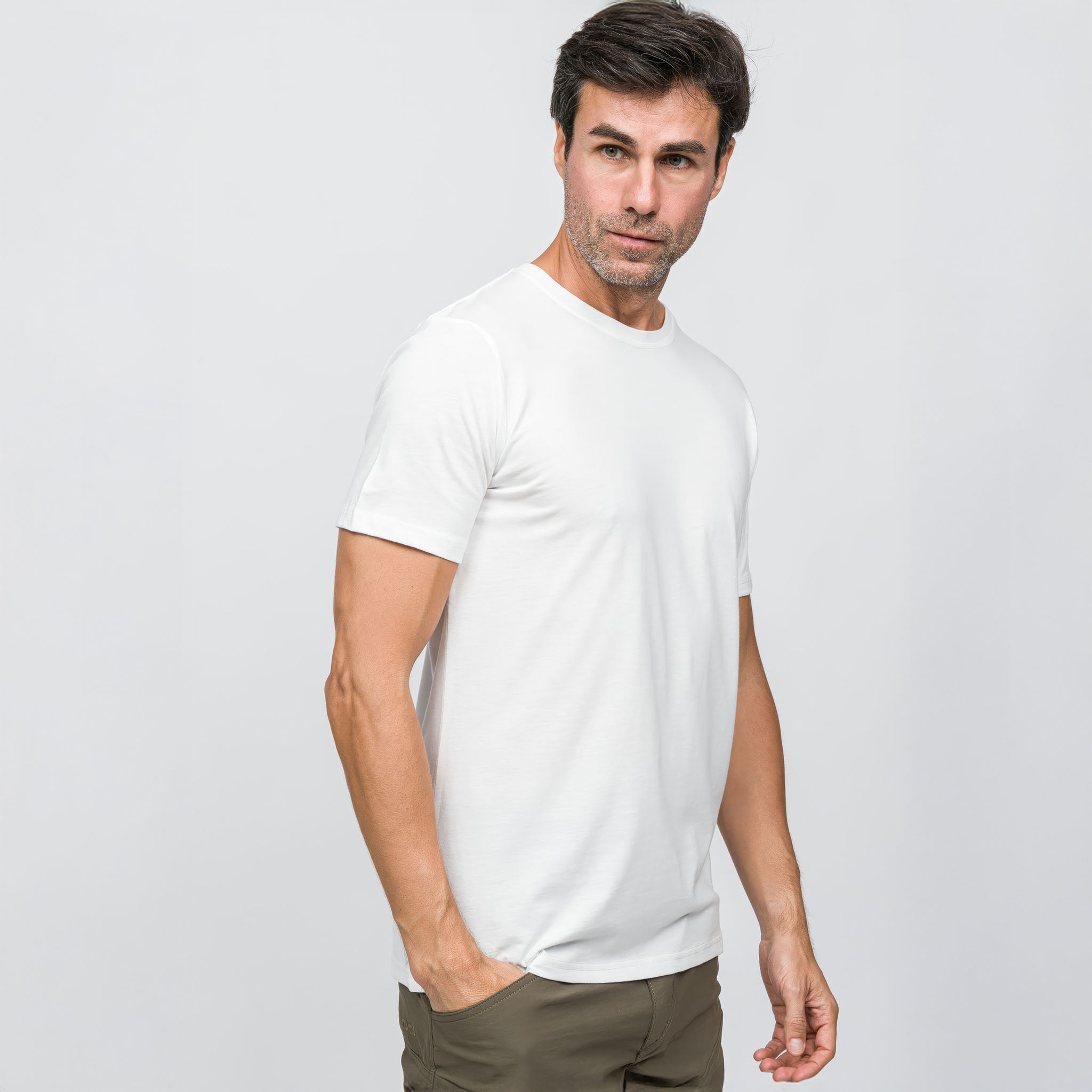 Soft Tees Basic T-Shirt %100 Pamuk | Beyaz