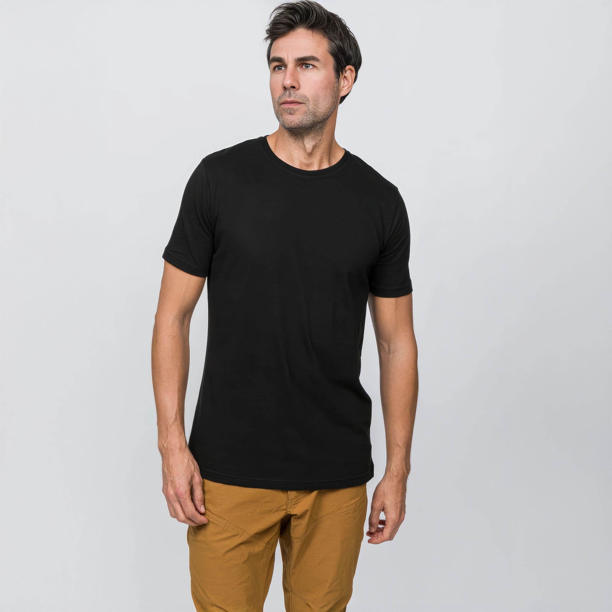 Soft Tees Basic T-Shirt %100 Pamuk | Siyah
