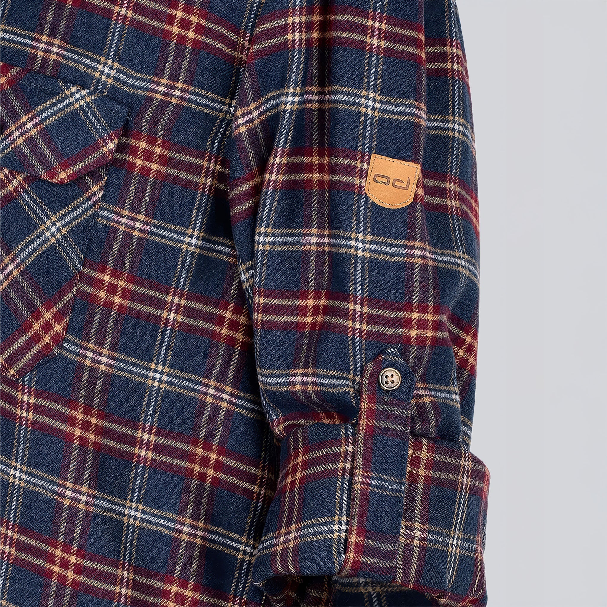 WNTR Flannel Oduncu Gömleği Yumuşak Tuşe | Lacivert Bordo Ekose