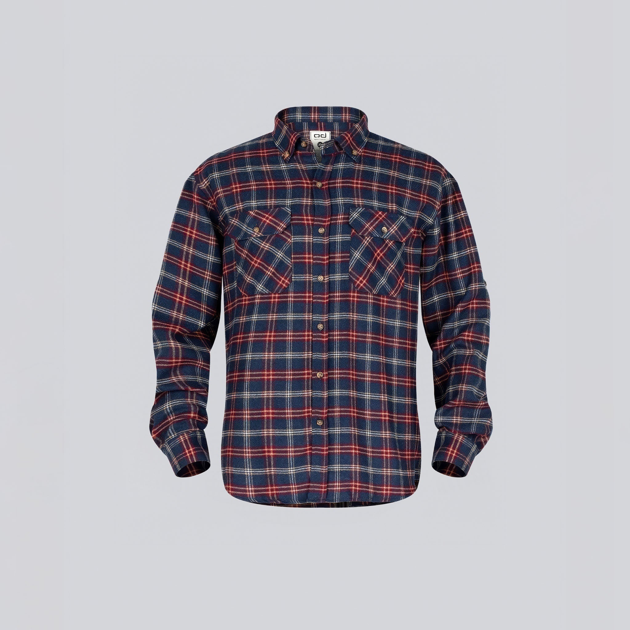 WNTR Flannel Oduncu Gömleği Yumuşak Tuşe | Lacivert Bordo Ekose