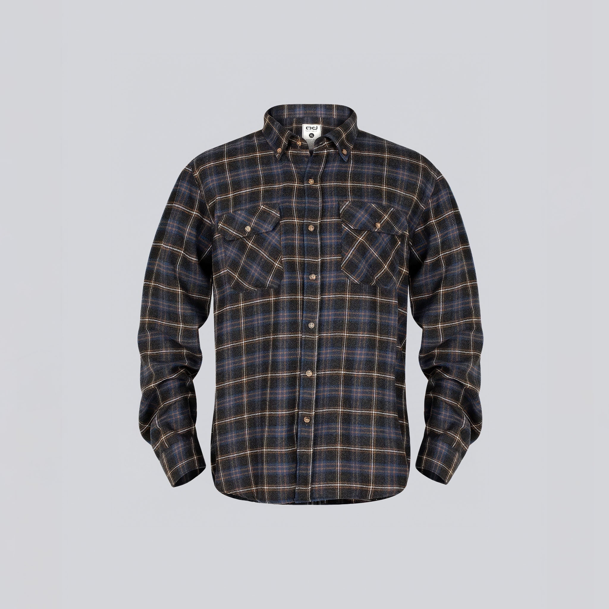 WNTR Flannel Oduncu Gömleği Yumuşak Tuşe | Lacivert Ekose