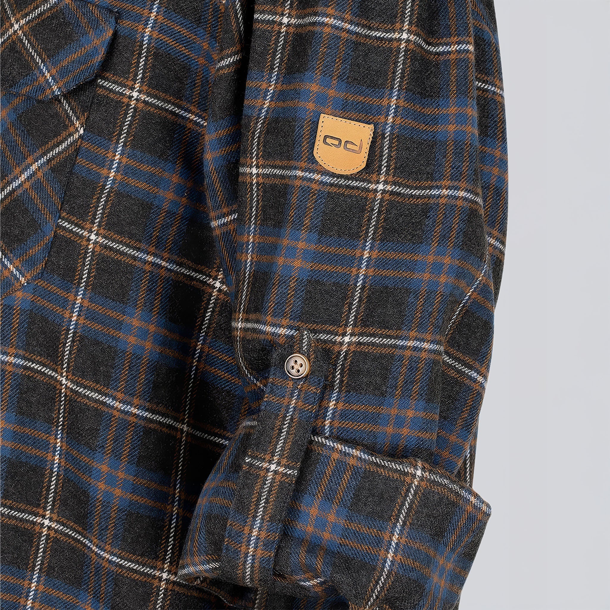 WNTR Flannel Oduncu Gömleği Yumuşak Tuşe | Lacivert Ekose