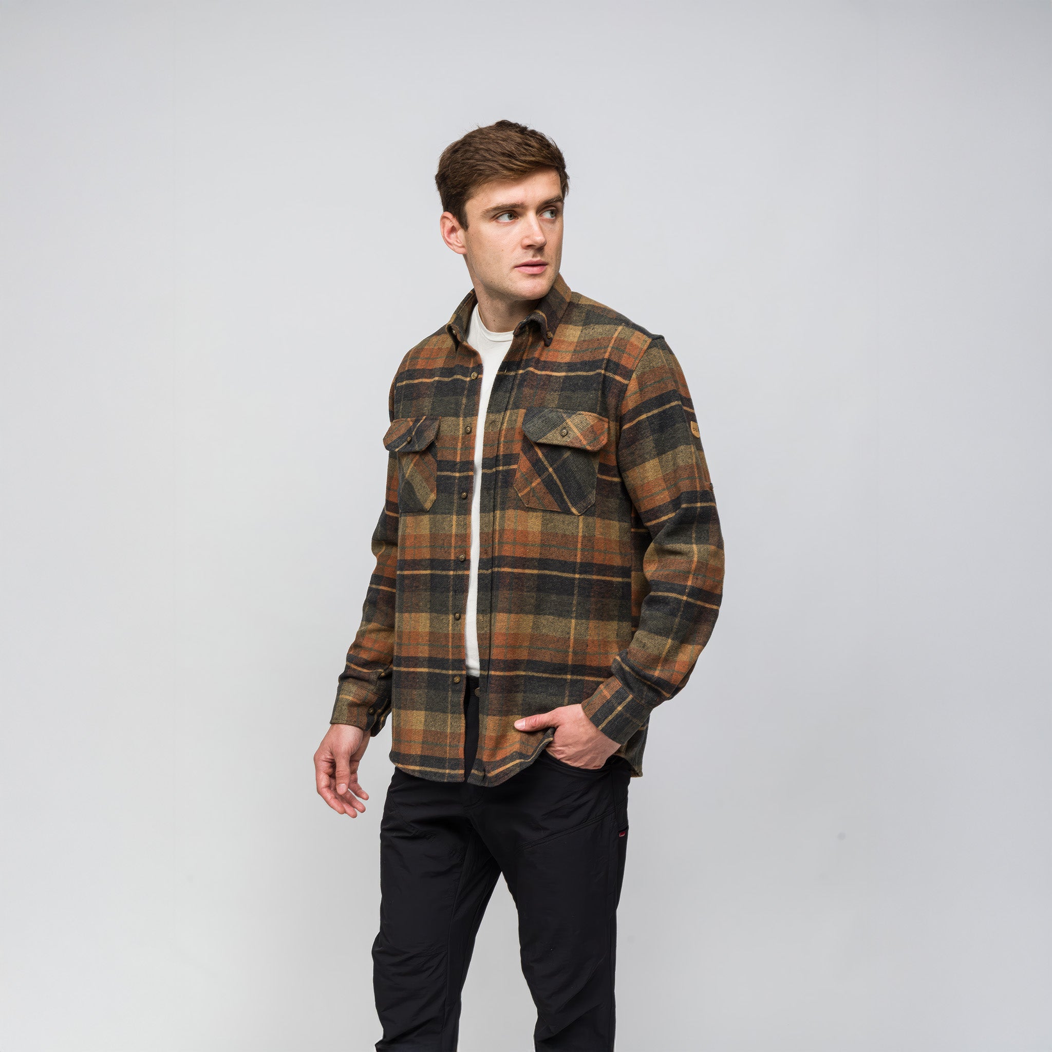 Crafter Oduncu Gömleği Yumuşak Tuşe | Kahverengi Ekose