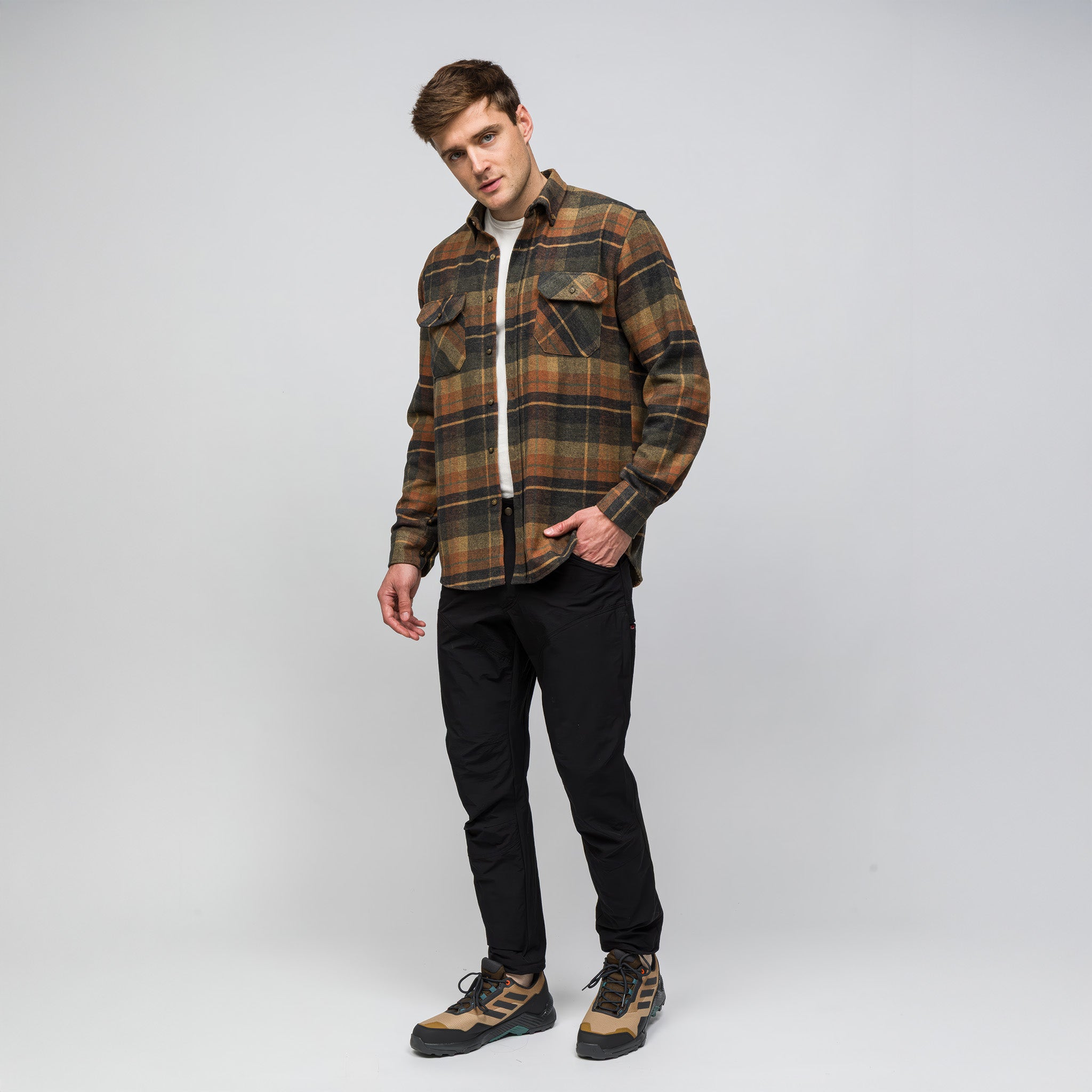 Crafter Oduncu Gömleği Yumuşak Tuşe | Kahverengi Ekose