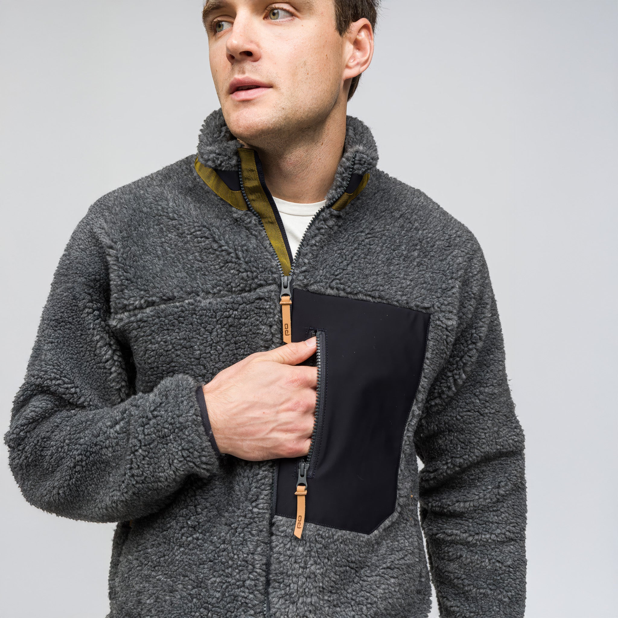 Sherpa Yün Ceket Lambswool | Antrasit