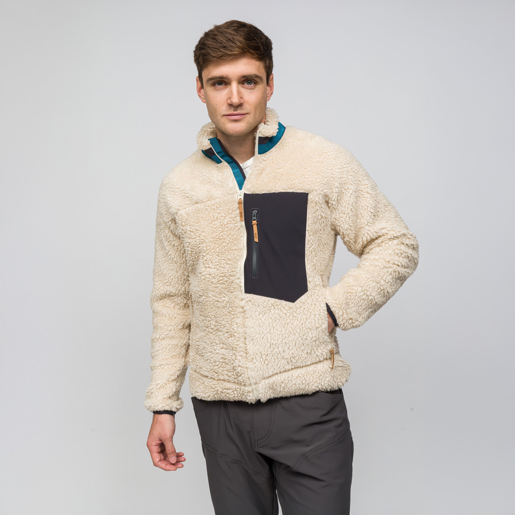 Sherpa Yün Ceket Lambswool | Krem Rengi