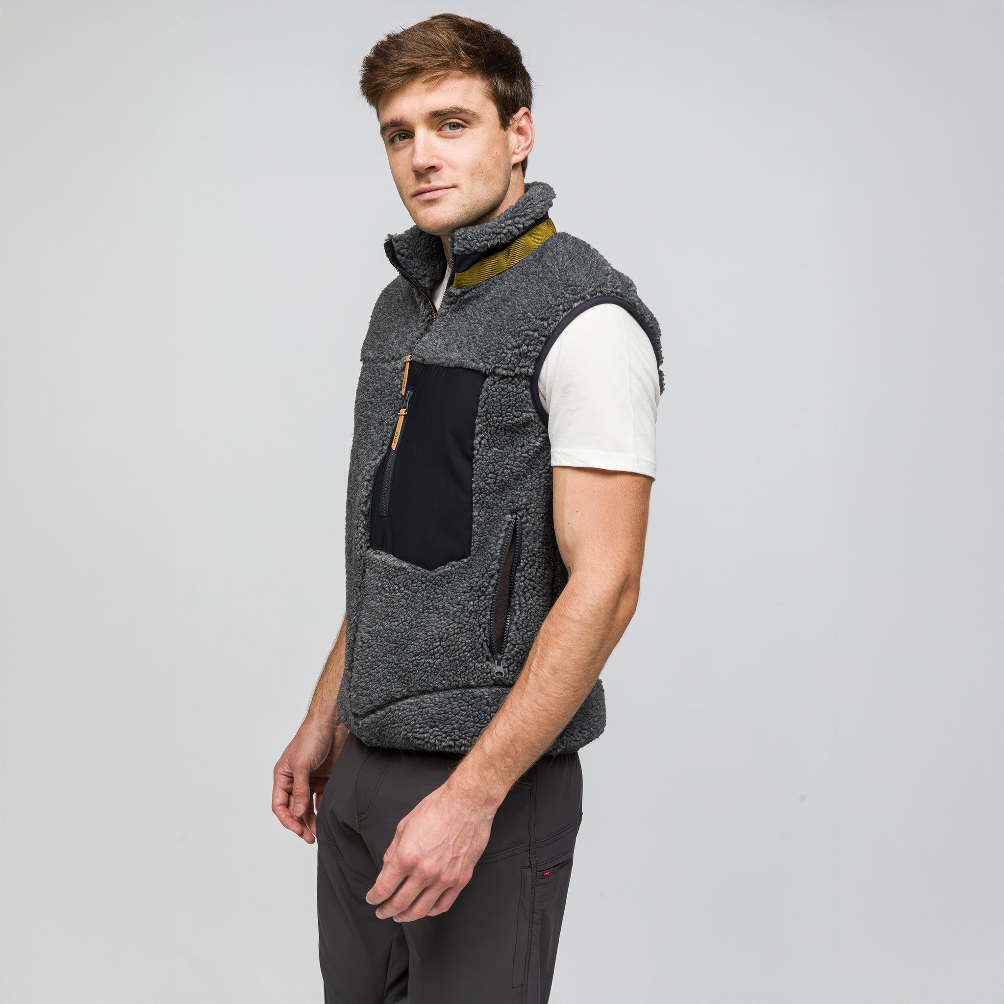 Sherpa Yün Yelek Lambswool | Antrasit