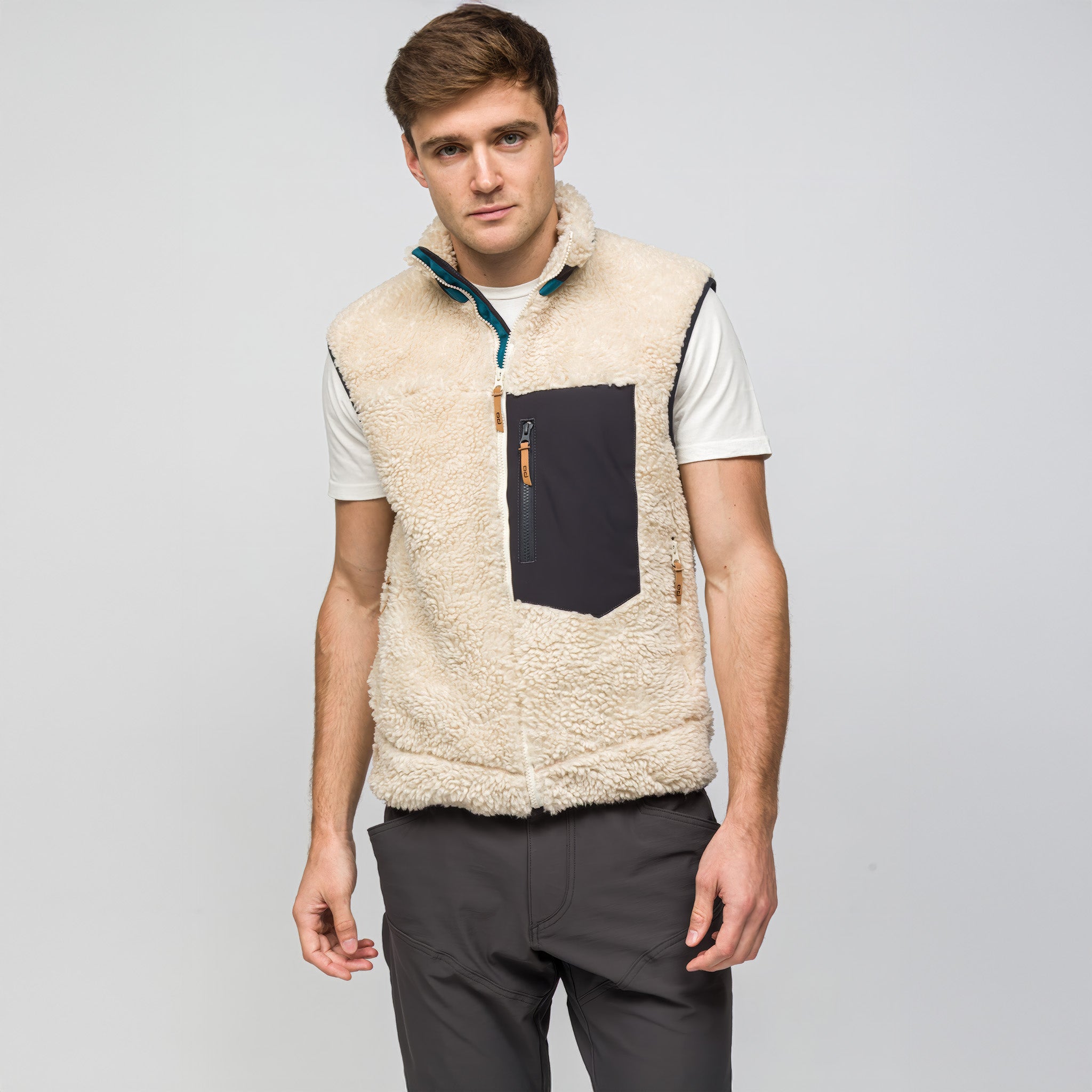 Sherpa Yün Yelek Lambswool | Krem Rengi