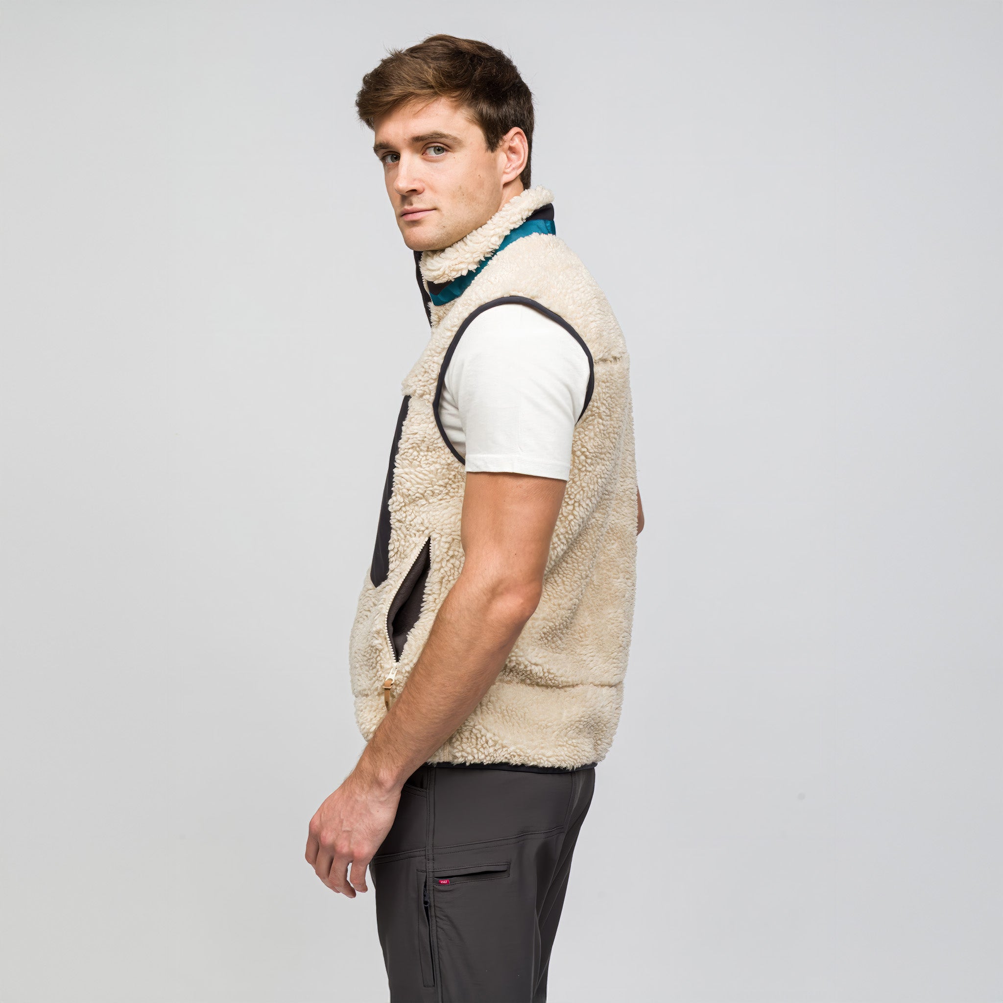 Sherpa Yün Yelek Lambswool | Krem Rengi