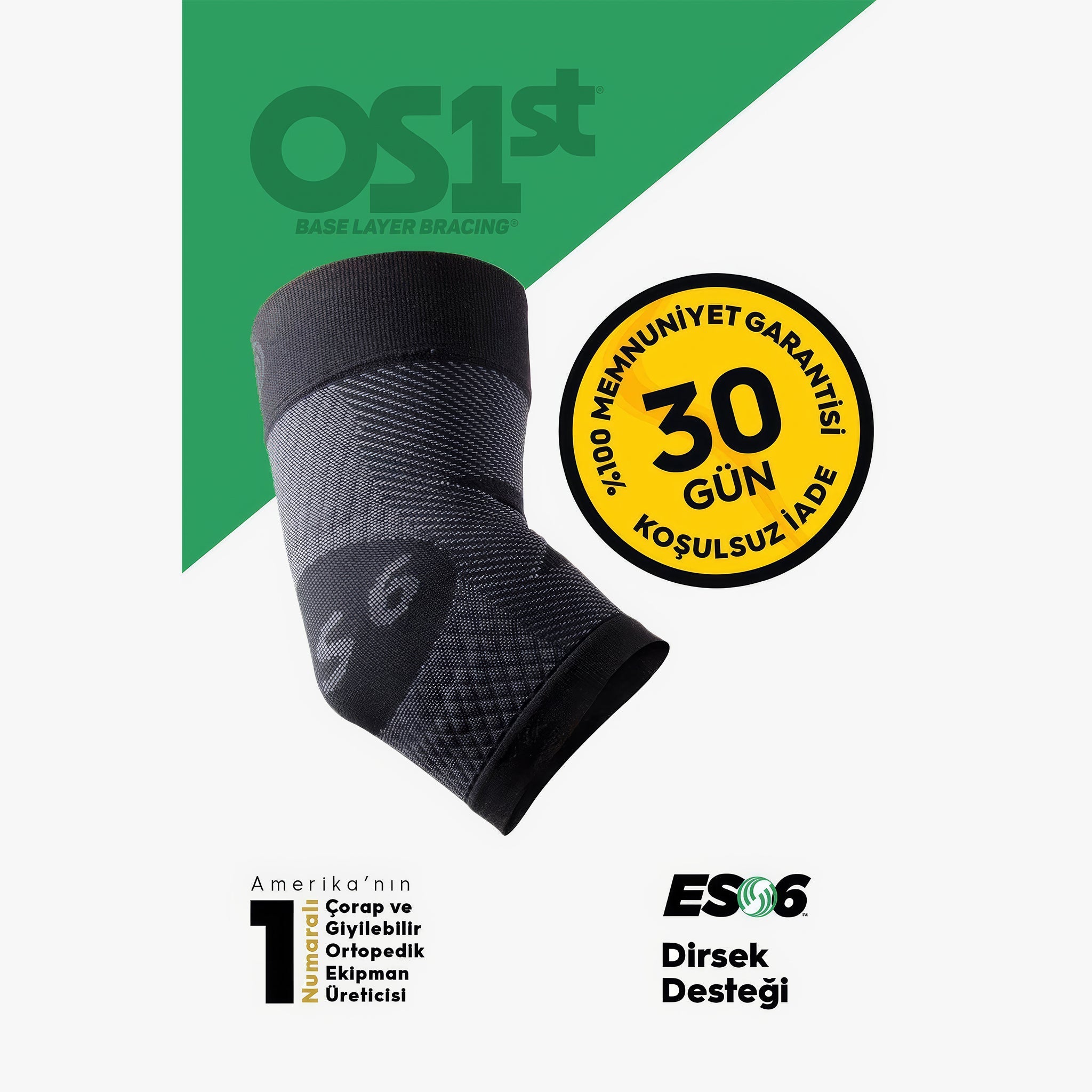 ES6 Dirsek Desteği | Siyah