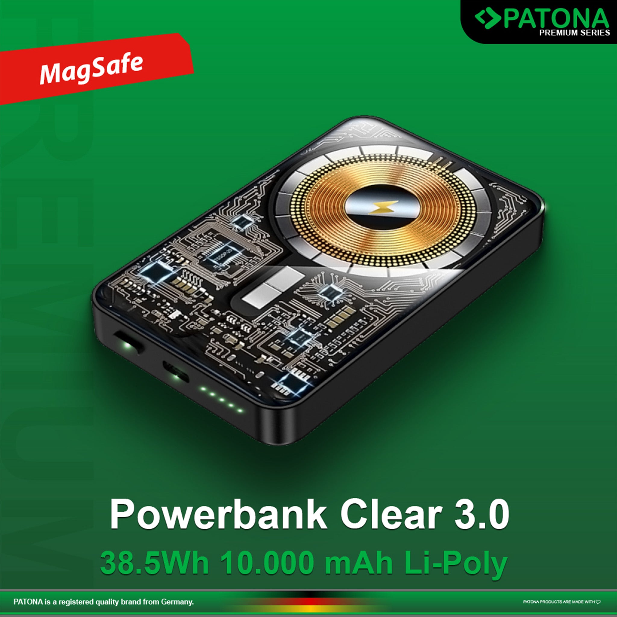 Clear 3.0 Powerbank | PD20W 10.000mAh | Magsafe Uyumlu Taşınabilir Şarj Cihazı