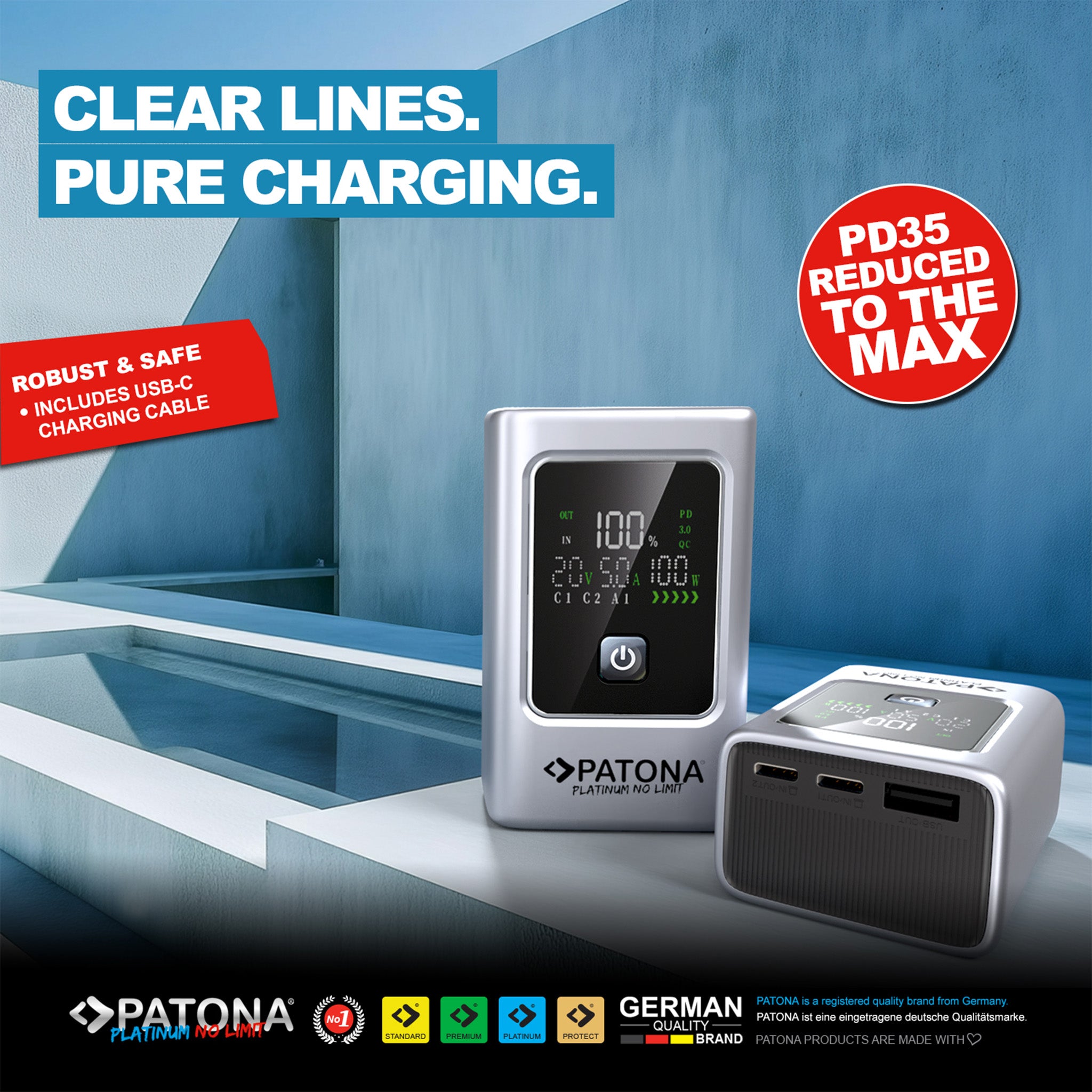 Platinum Powerbank | PD35W 10.000mAh | Taşınabilir Şarj Cihazı