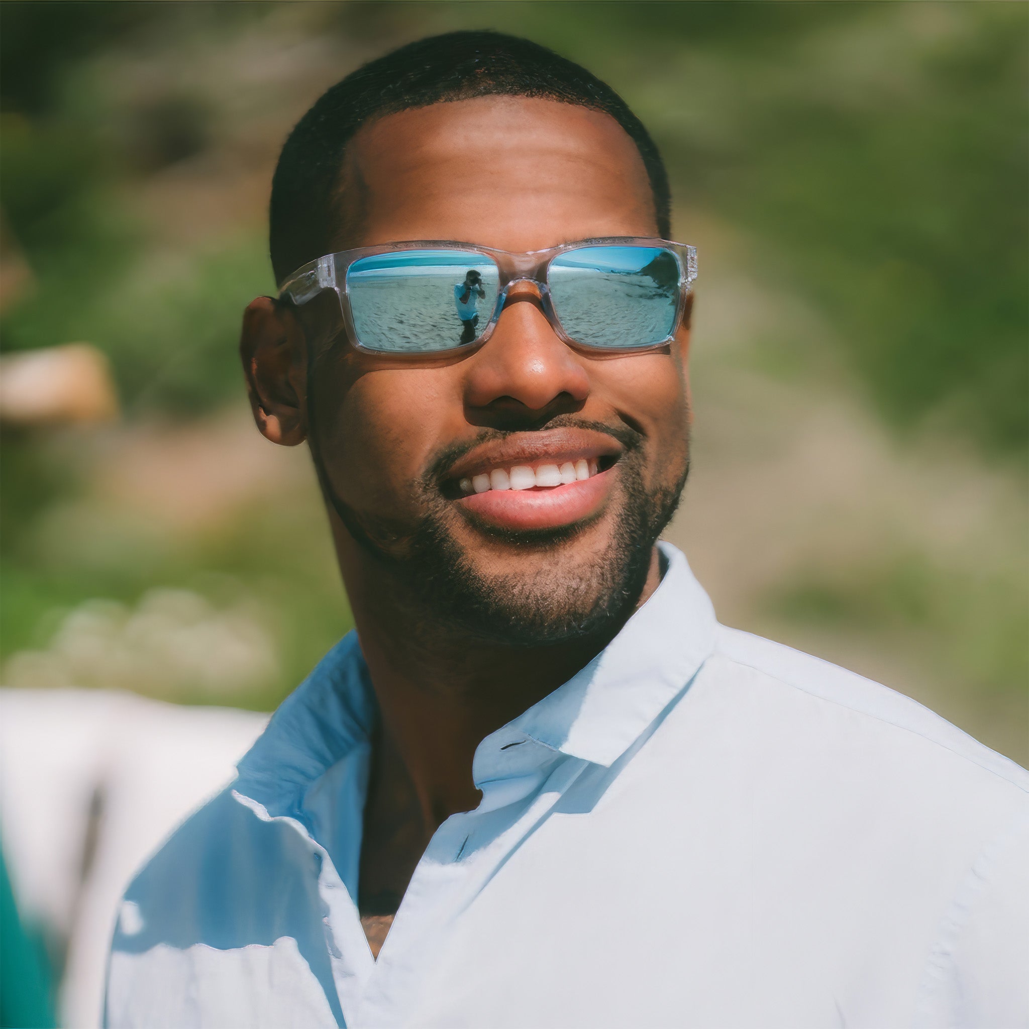 Crawler Polarize Güneş Gözlüğü | Clear Crystal | Blue Water