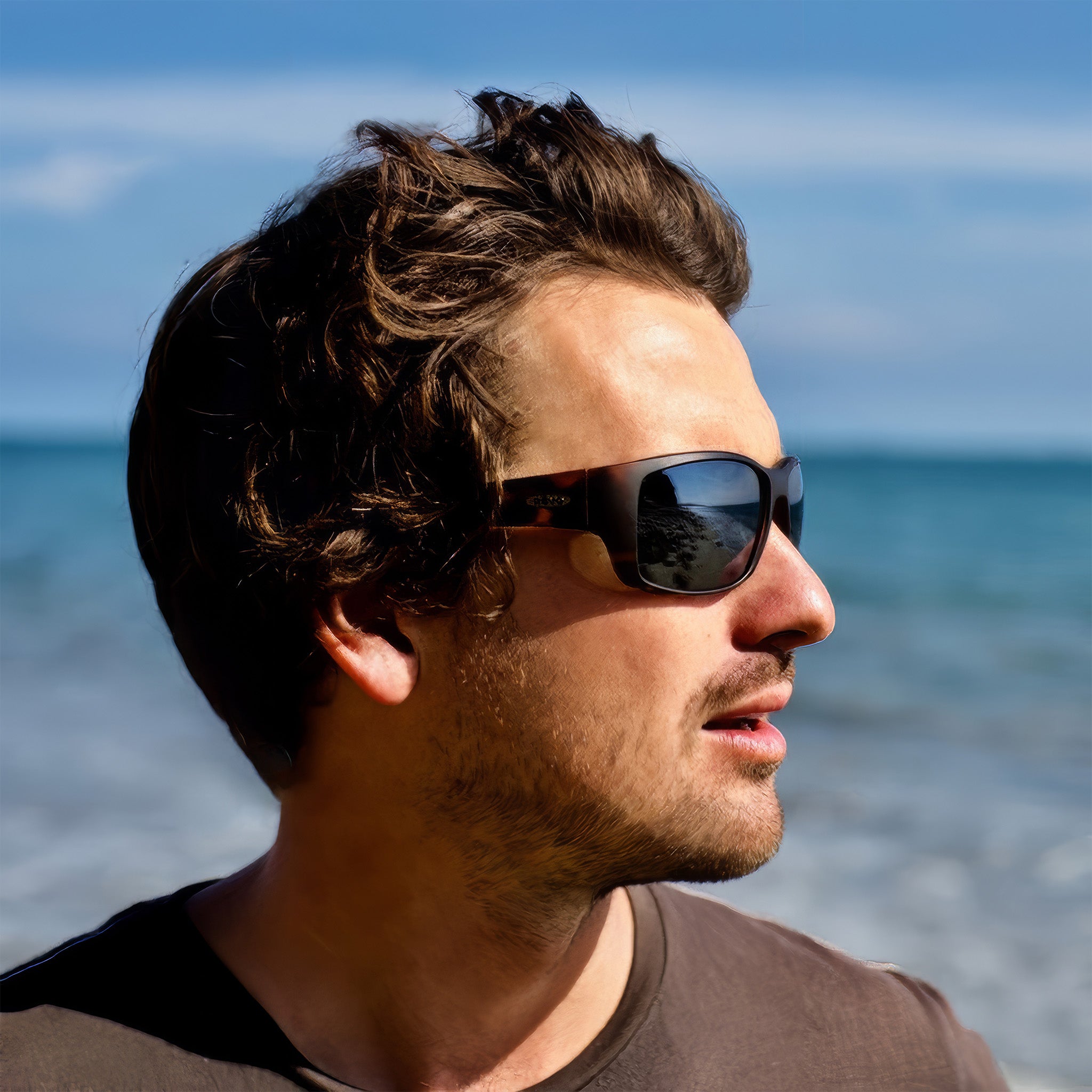 Dexter Polarize Güneş Gözlüğü | Matte Black | H2O Heritage Blue