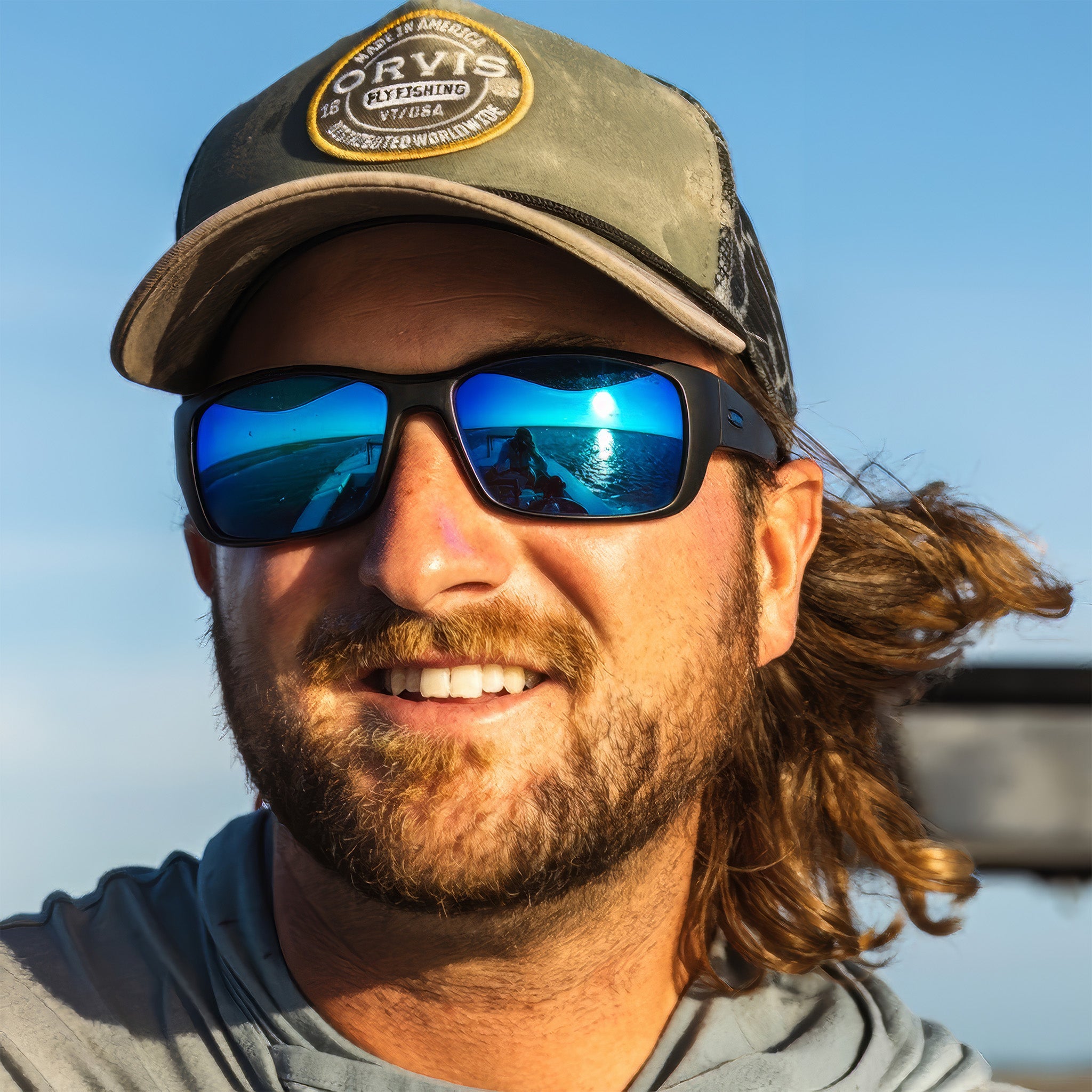 Dexter Polarize Güneş Gözlüğü | Matte Black | H2O Heritage Blue