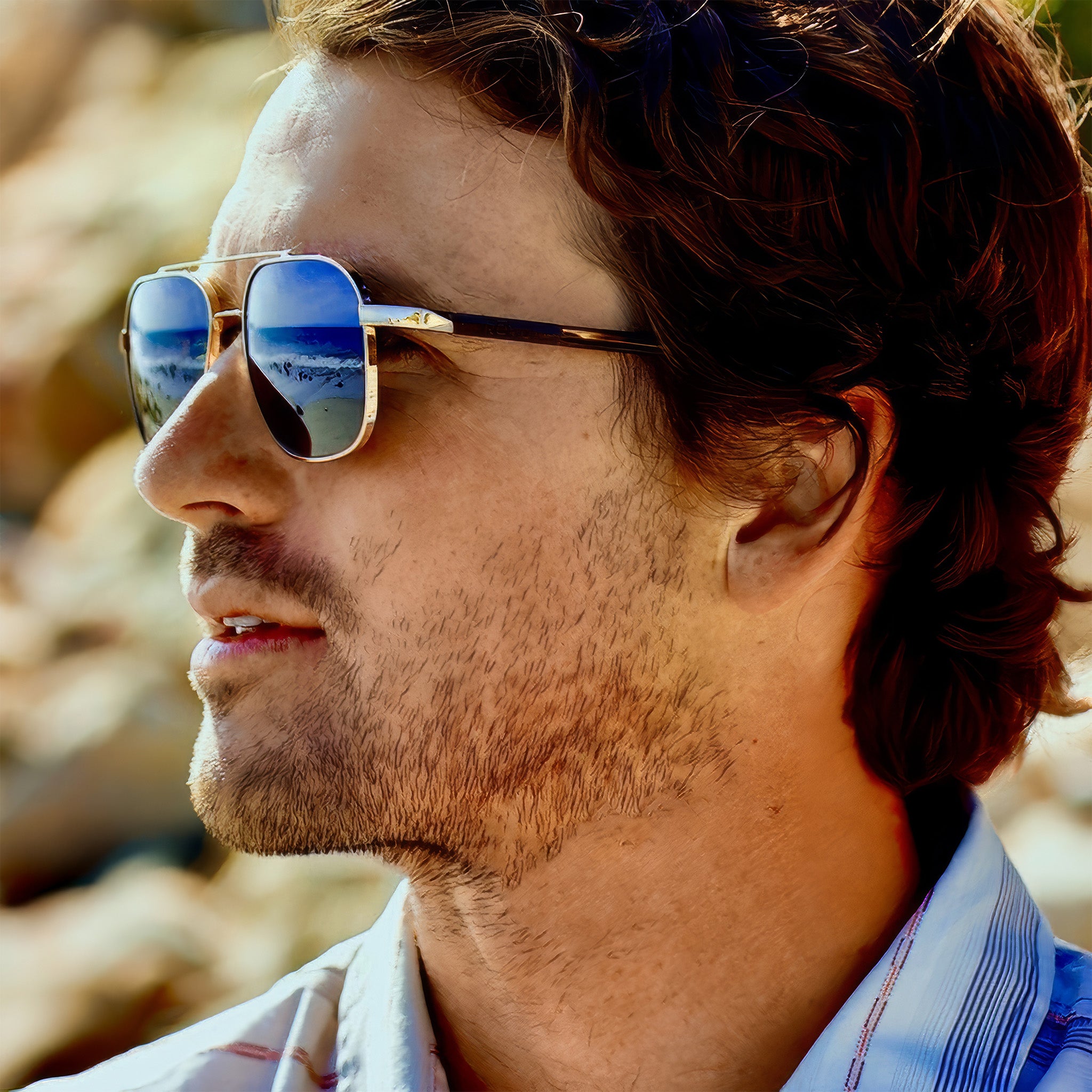 Harrison Polarize Güneş Gözlüğü | Chrome | Smoky Green