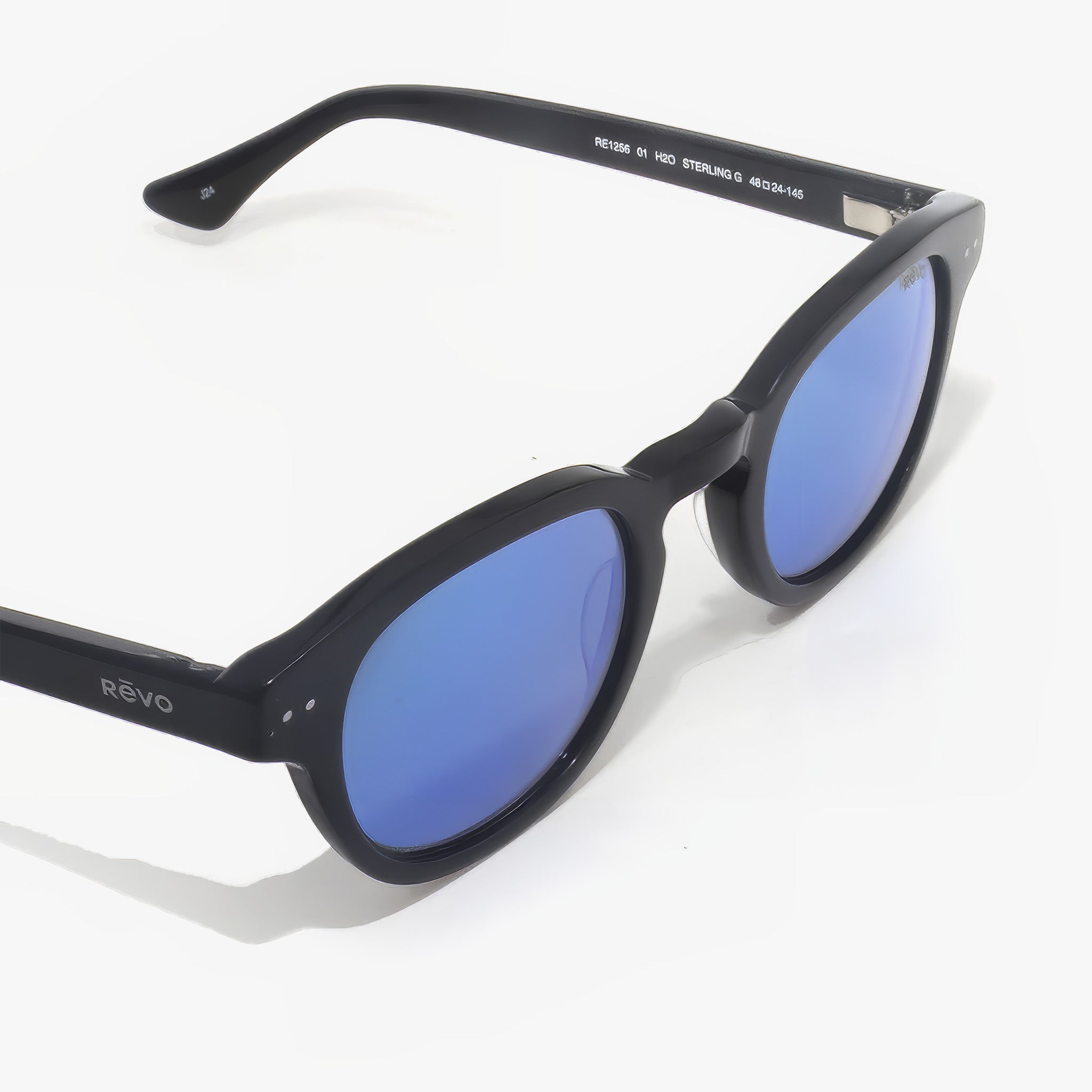 Sterling G Polarize Güneş Gözlüğü | Shiny Black | H2O Blue