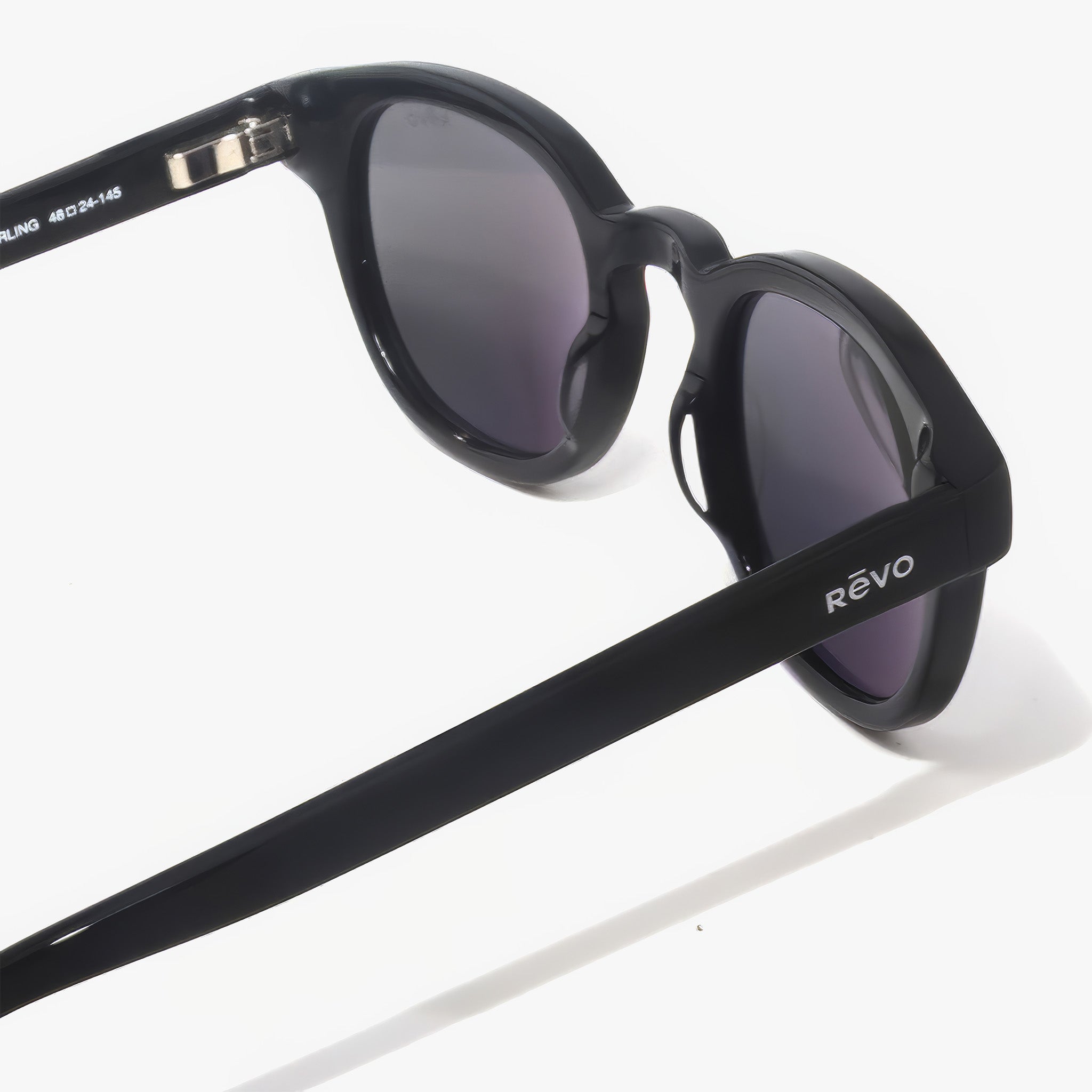 Sterling G Polarize Güneş Gözlüğü | Shiny Black | H2O Blue