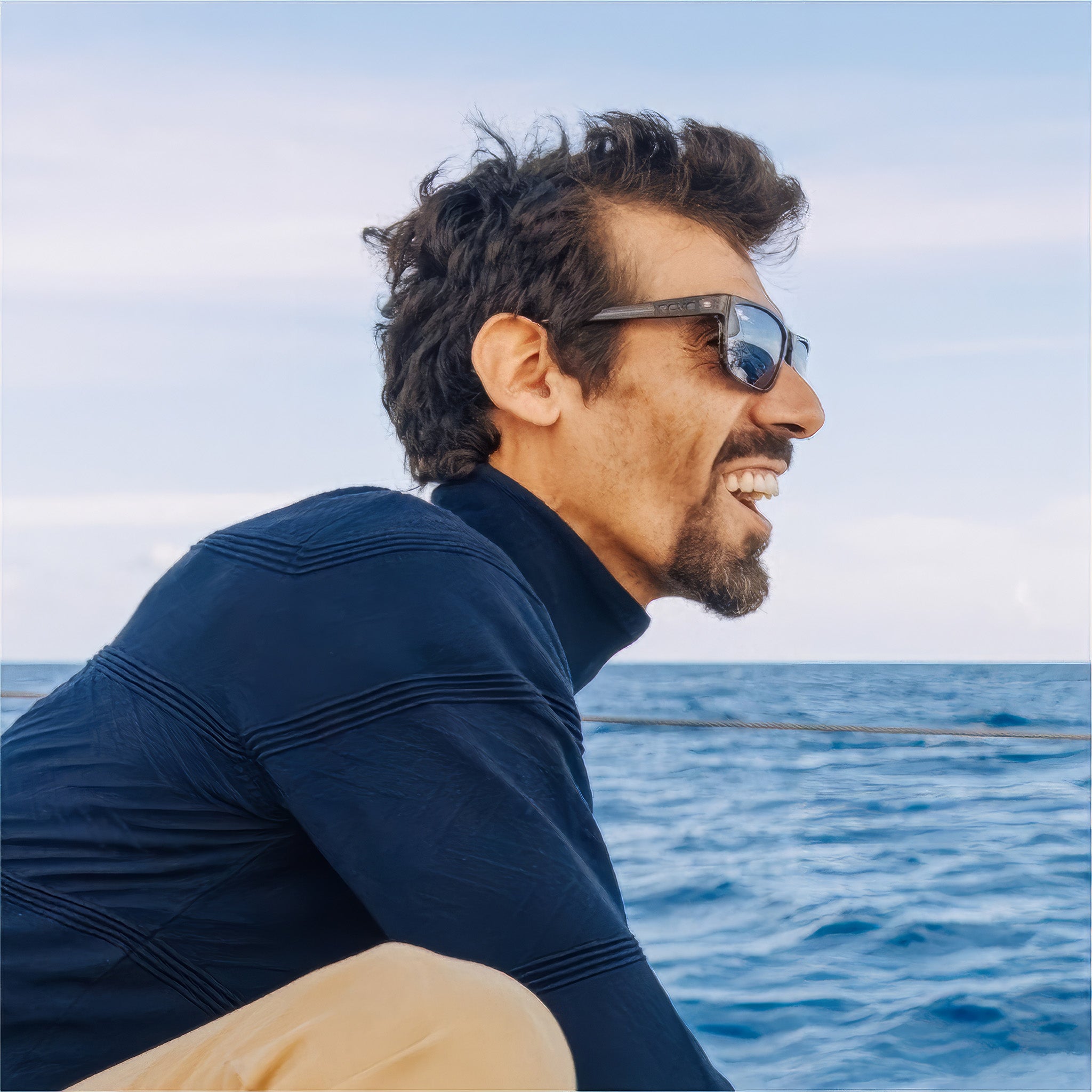 Winston Polarize Güneş Gözlüğü | Matte Black | Blue Water