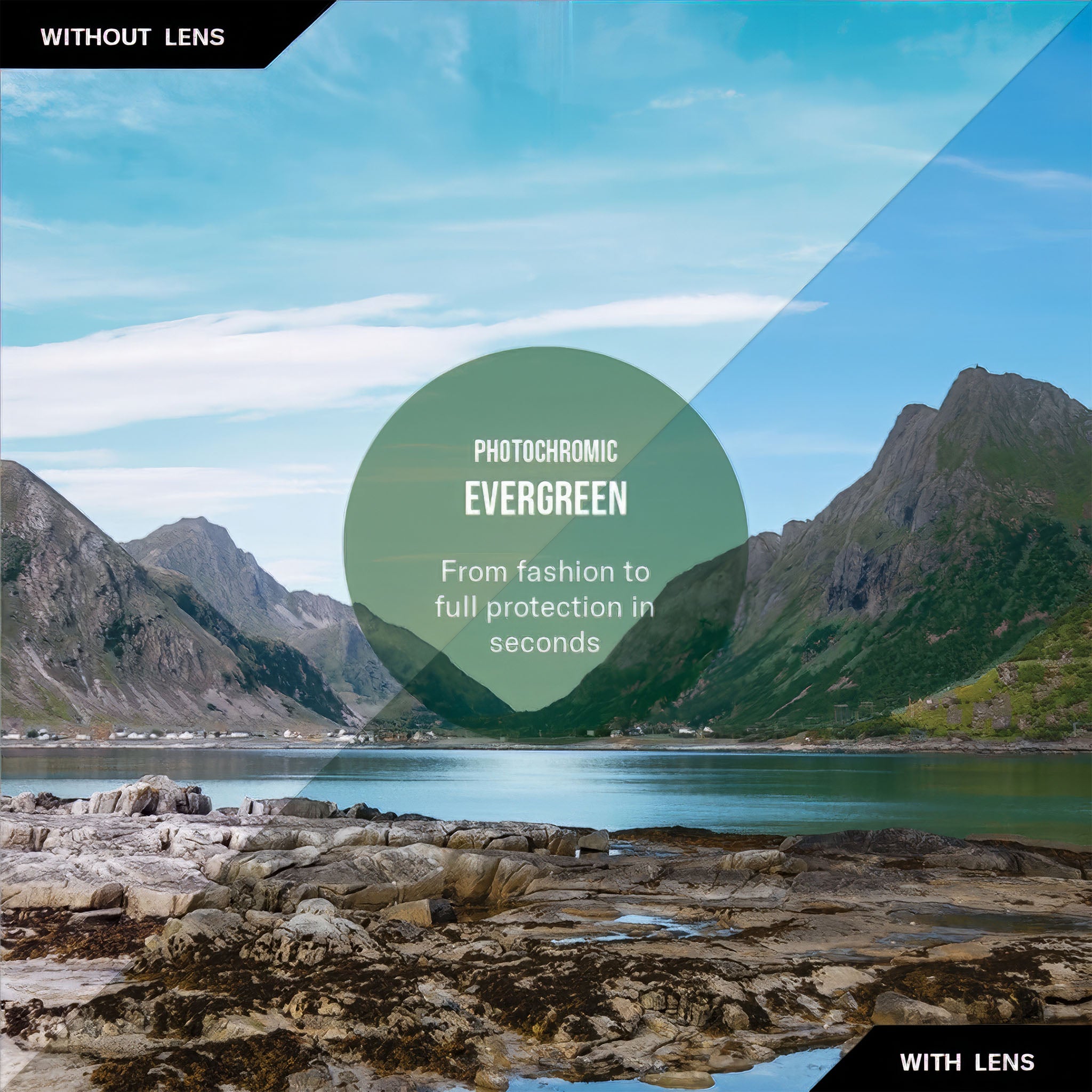 Air 4 Polarize Güneş Gözlüğü | Gold | Evergreen Photochromic