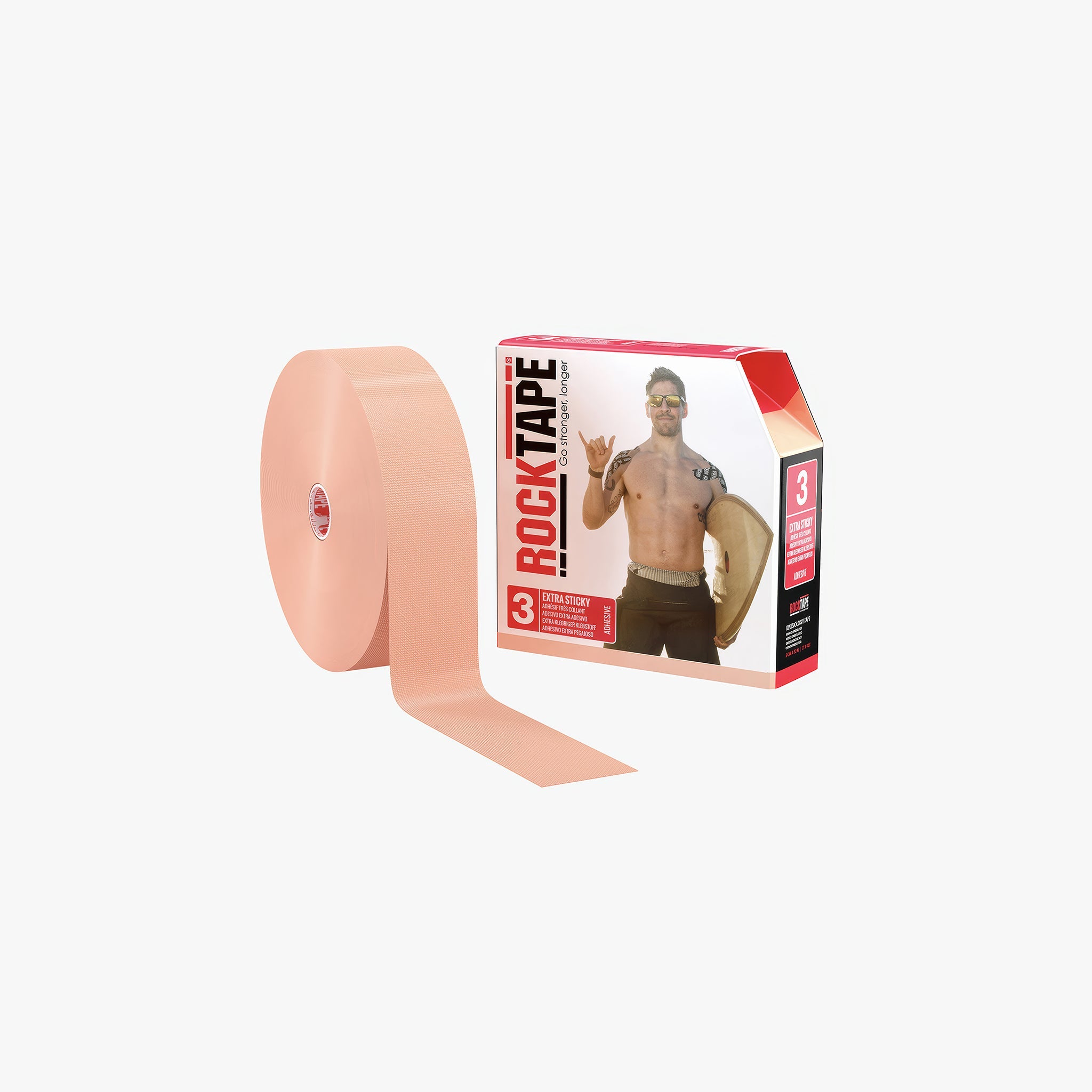 Ekstra Yapışkan Kinezyoloji Bant | Bej | 5cm x 32m