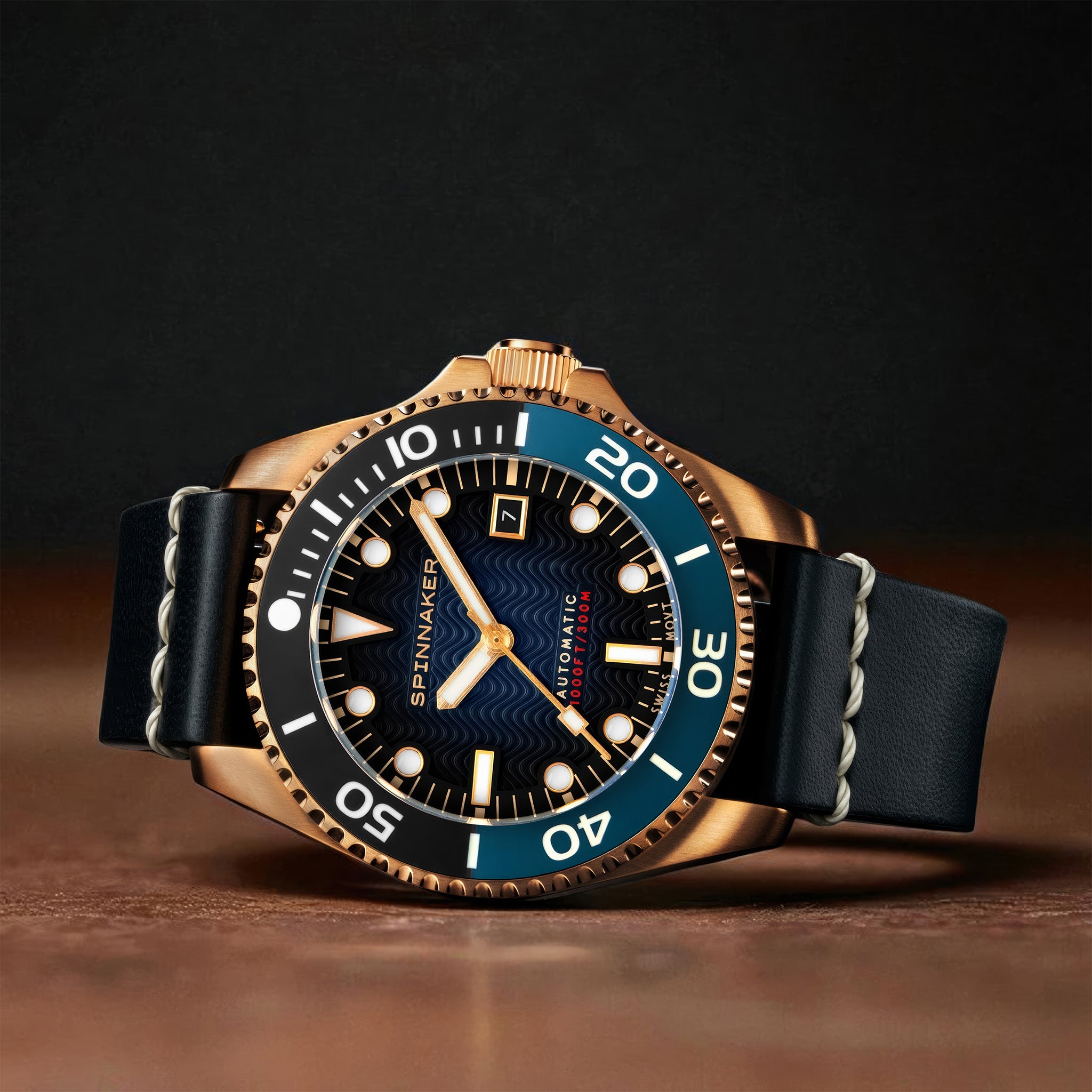 Tesei Bronze Swiss Automatic | 43 mm | Midnight Blue