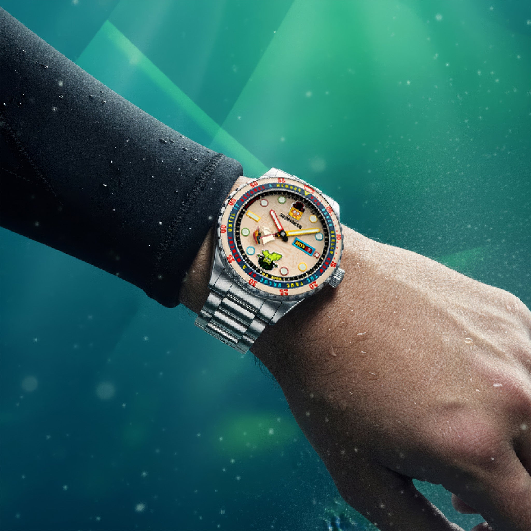 Hass Automatic SpongeBob Search For SquarePants Limited Edition | 43 mm | Seafaring SpongeBob