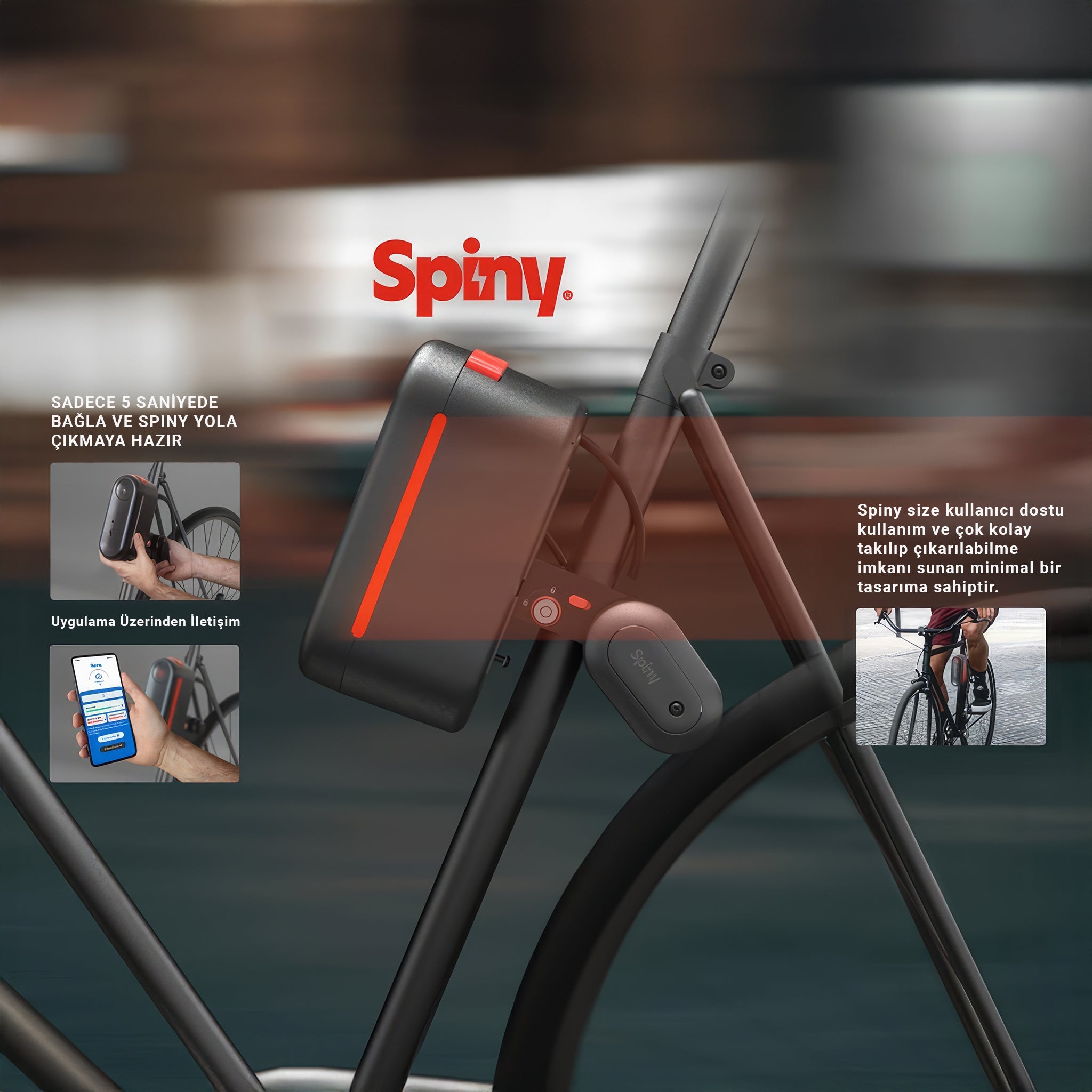 Spiny | Tak-Çalıştır Elektrikli Bisiklet Dönüşüm Kiti